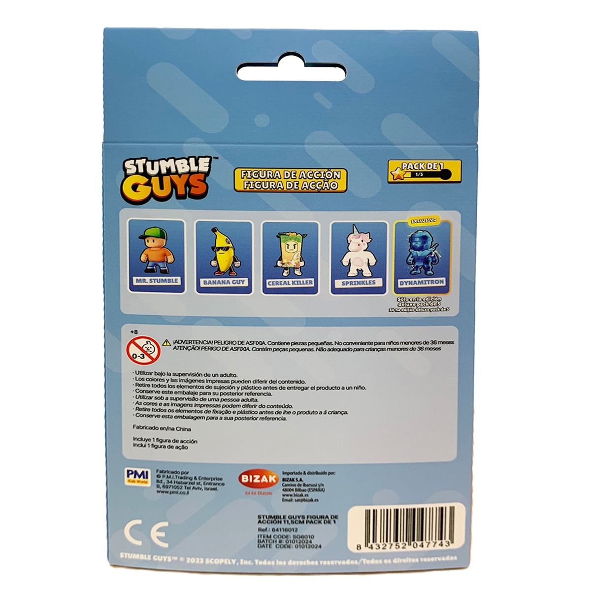 Figura de acción articulada 11 cm Stumble Guys Bizak modelos surtidos 7