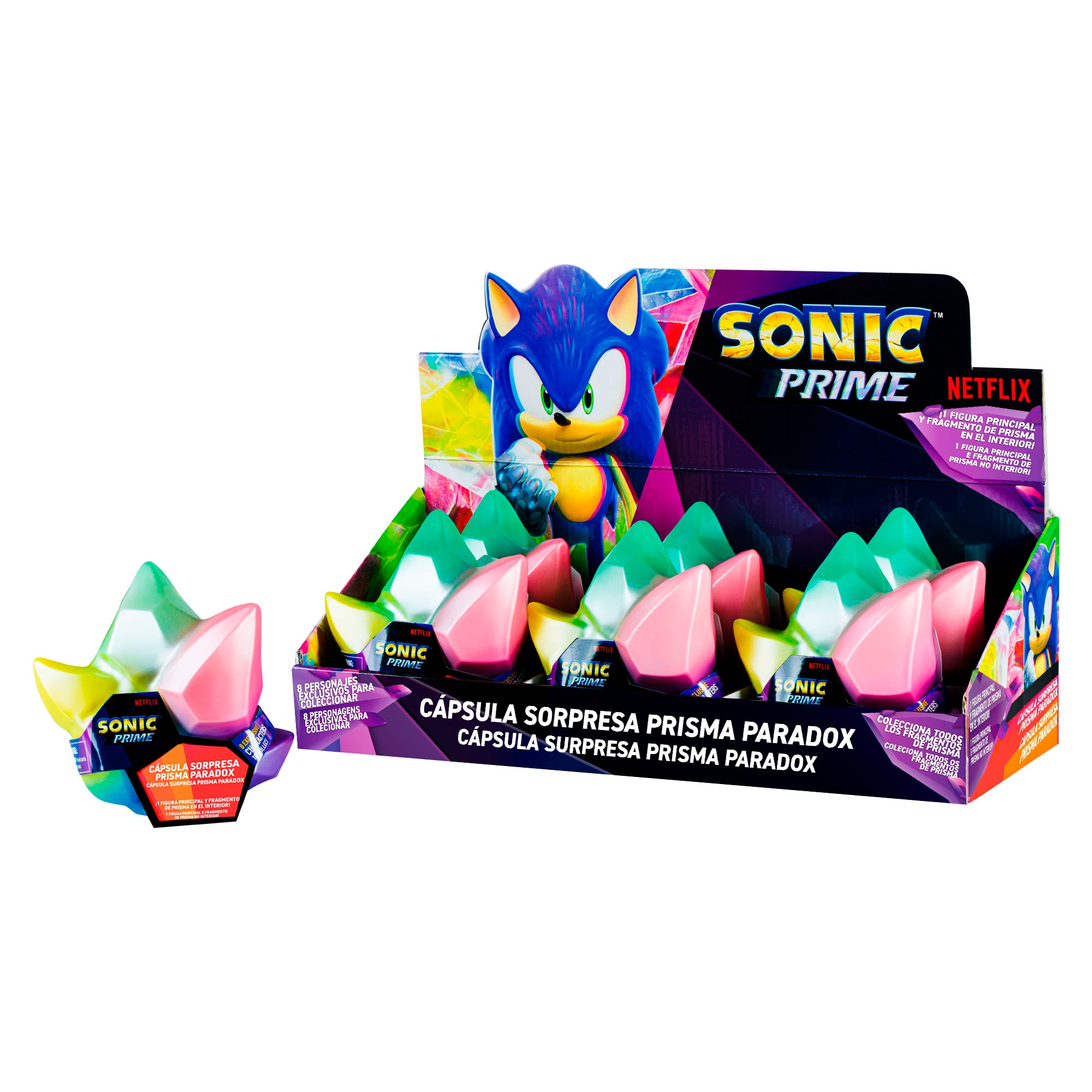 Figura 7 cm Prisma Sorpresa Sonic Bizak 20