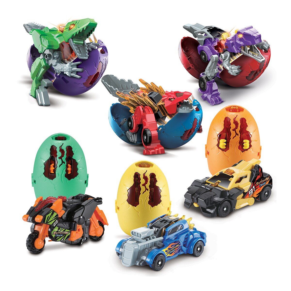 Huevo sorpresa Dinos Switch&Go Modelos surtidos Vtech 1