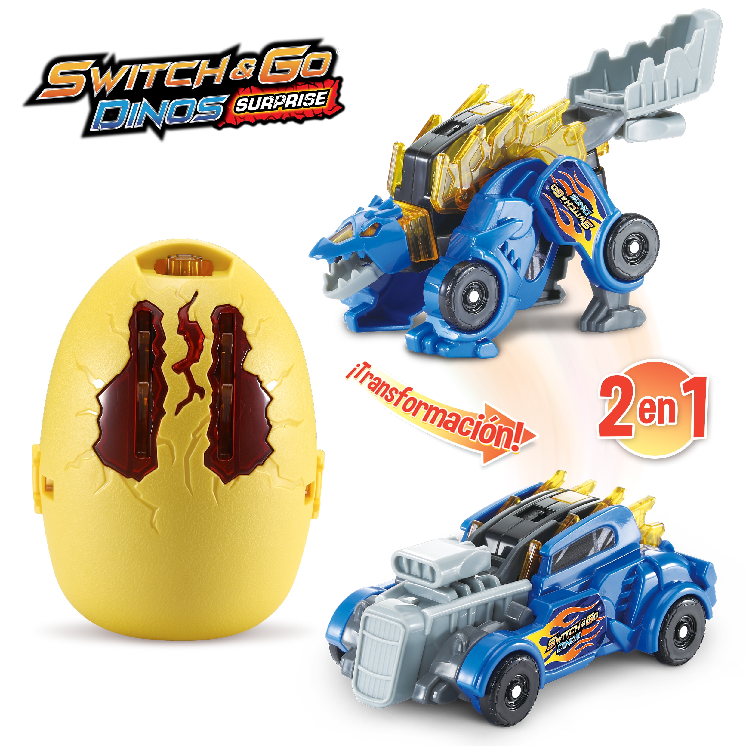 Huevo sorpresa Dinos Switch&Go Modelos surtidos Vtech 4