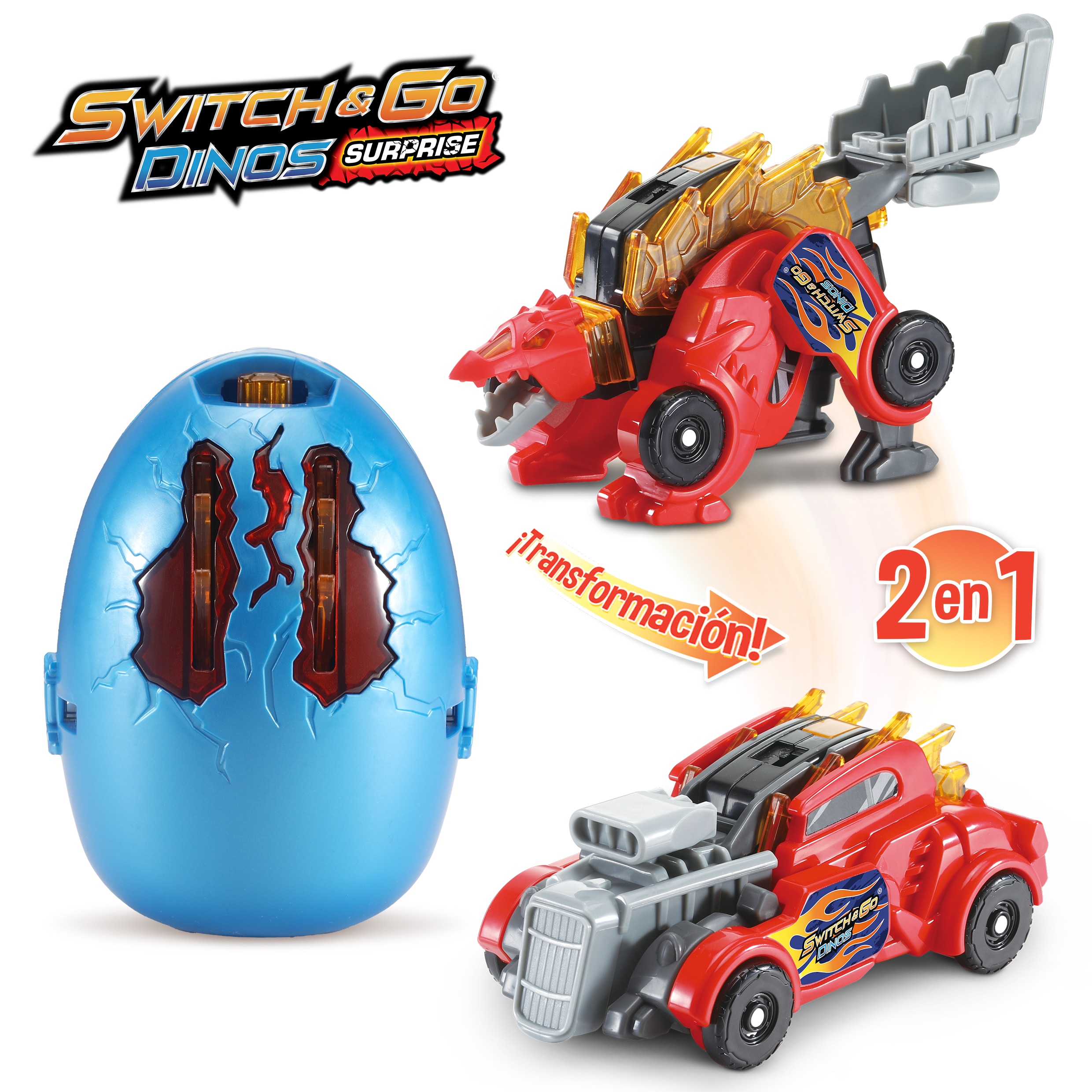 Huevo sorpresa Dinos Switch&Go Modelos surtidos Vtech 5