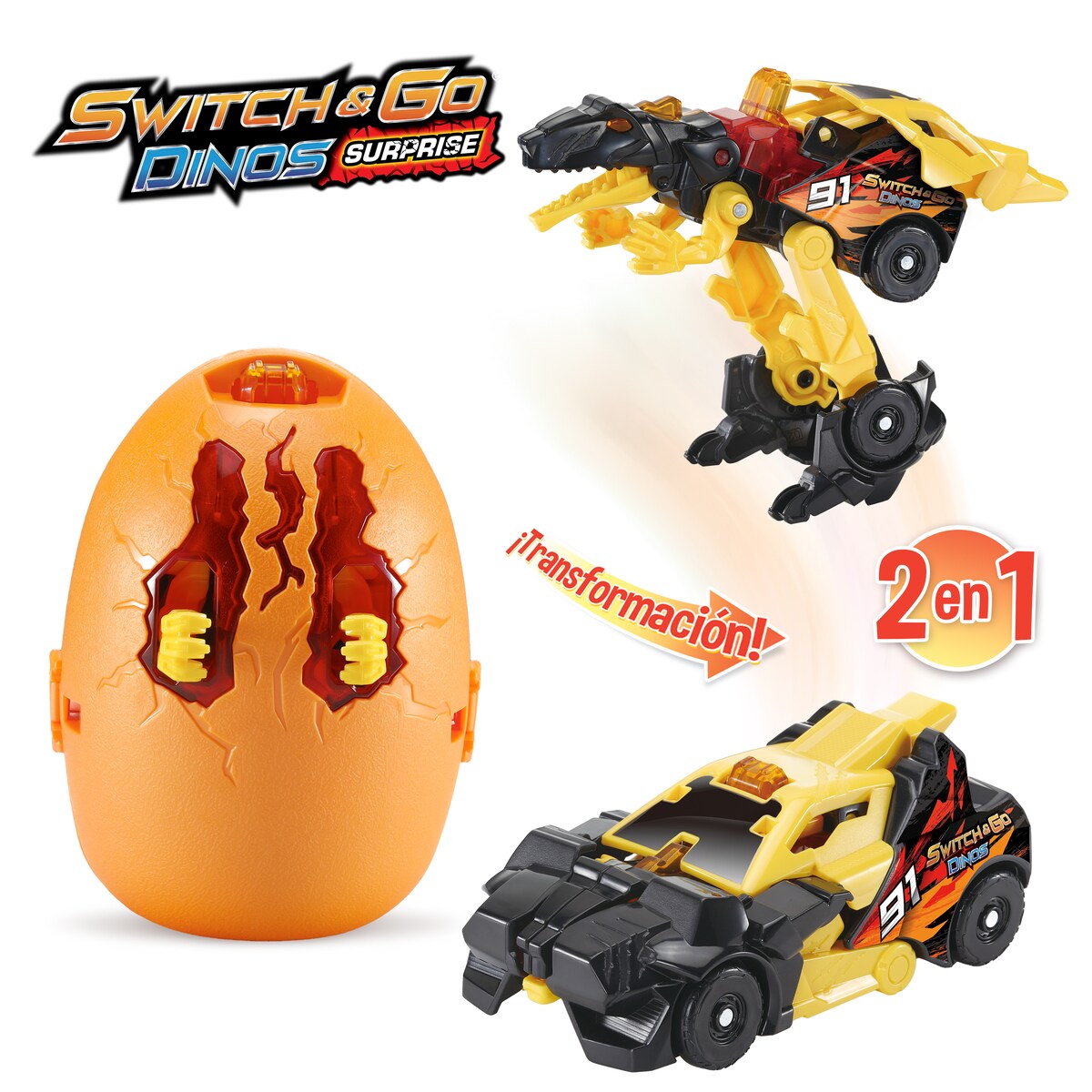 Huevo sorpresa Dinos Switch&Go Modelos surtidos Vtech 10