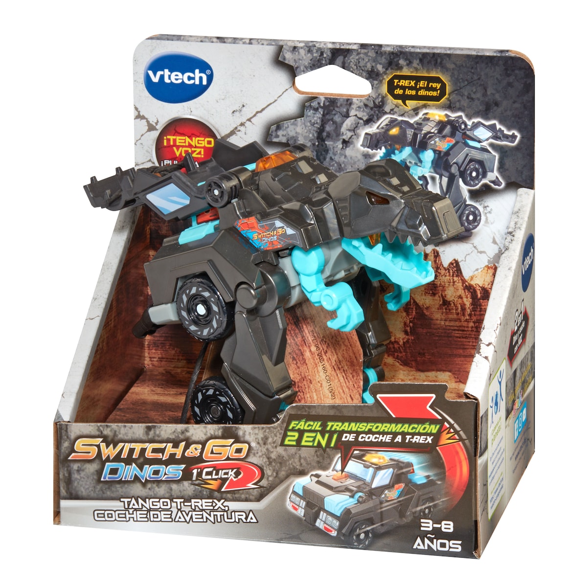 Coche Aventura T-Rex Tango OneClick Switch&Go Vtech 5
