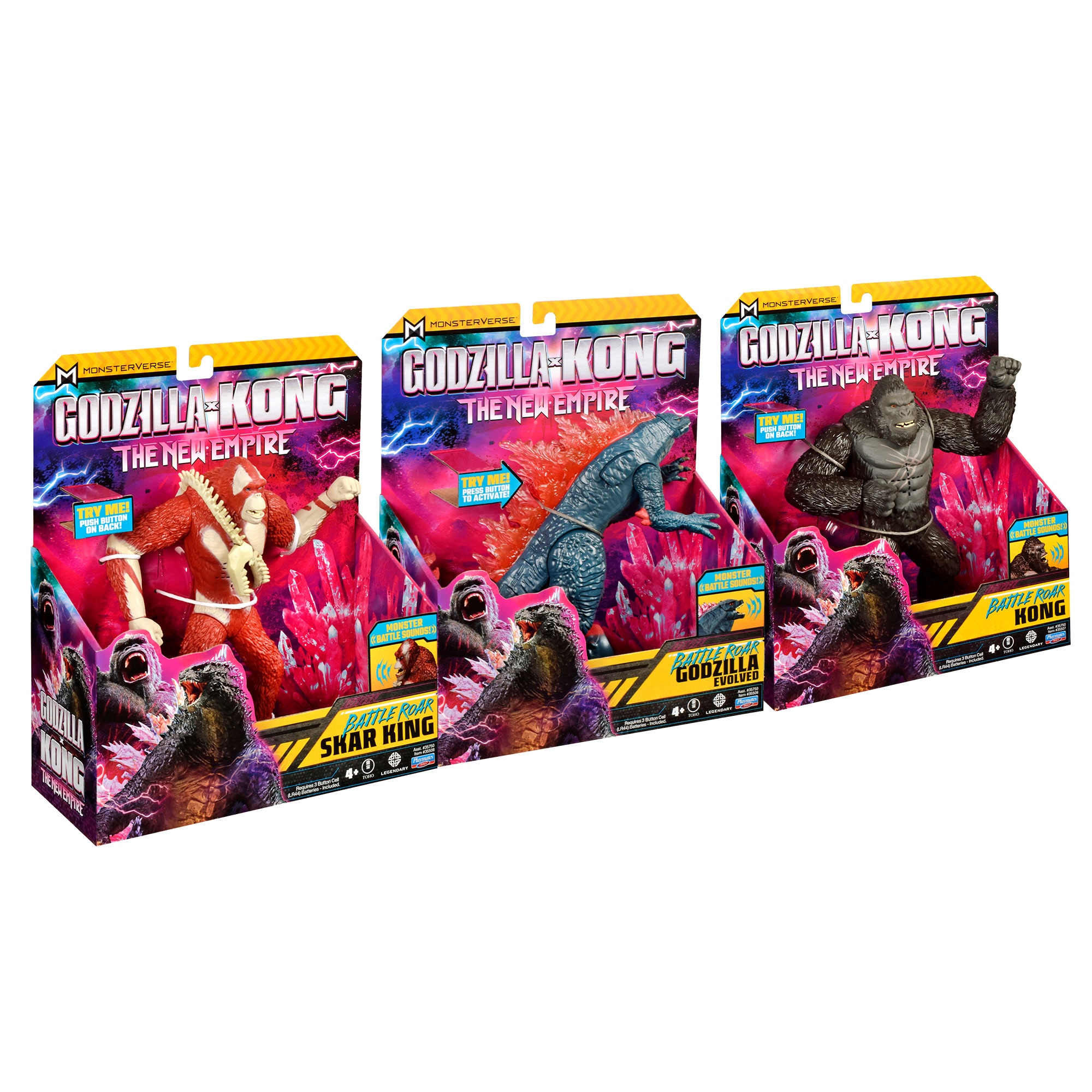Figura Articulada Electrónica Deluxe Godzilla VS Kong Famosa 2