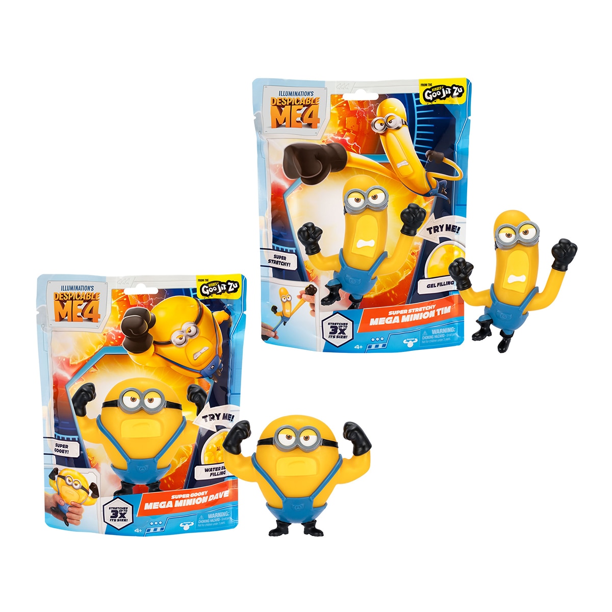 Imagem 0 de Figura Elástica Stretchy Goo Jit Zu Minions Fantasctic 4 - Artigo Sortido. Envio realizado de forma aleatória