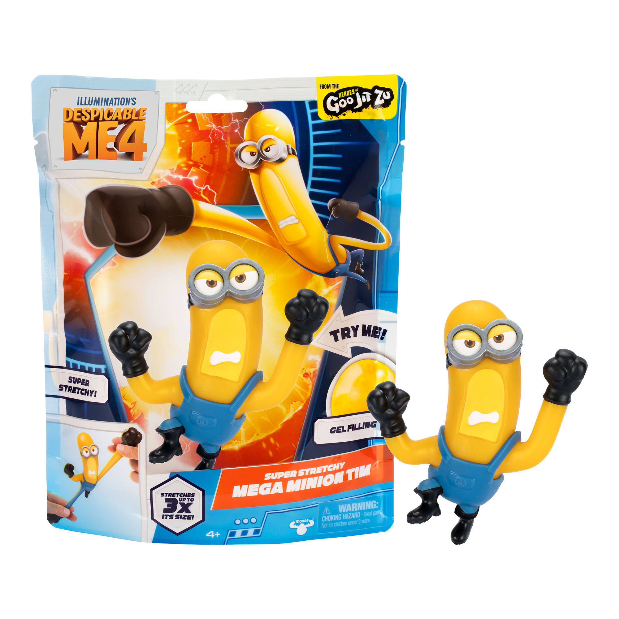 Figura Elástica Stretchy Goo Jit Zu Minions Fantasctic 4 - Artigo Sortido. Envio realizado de forma aleatória 3