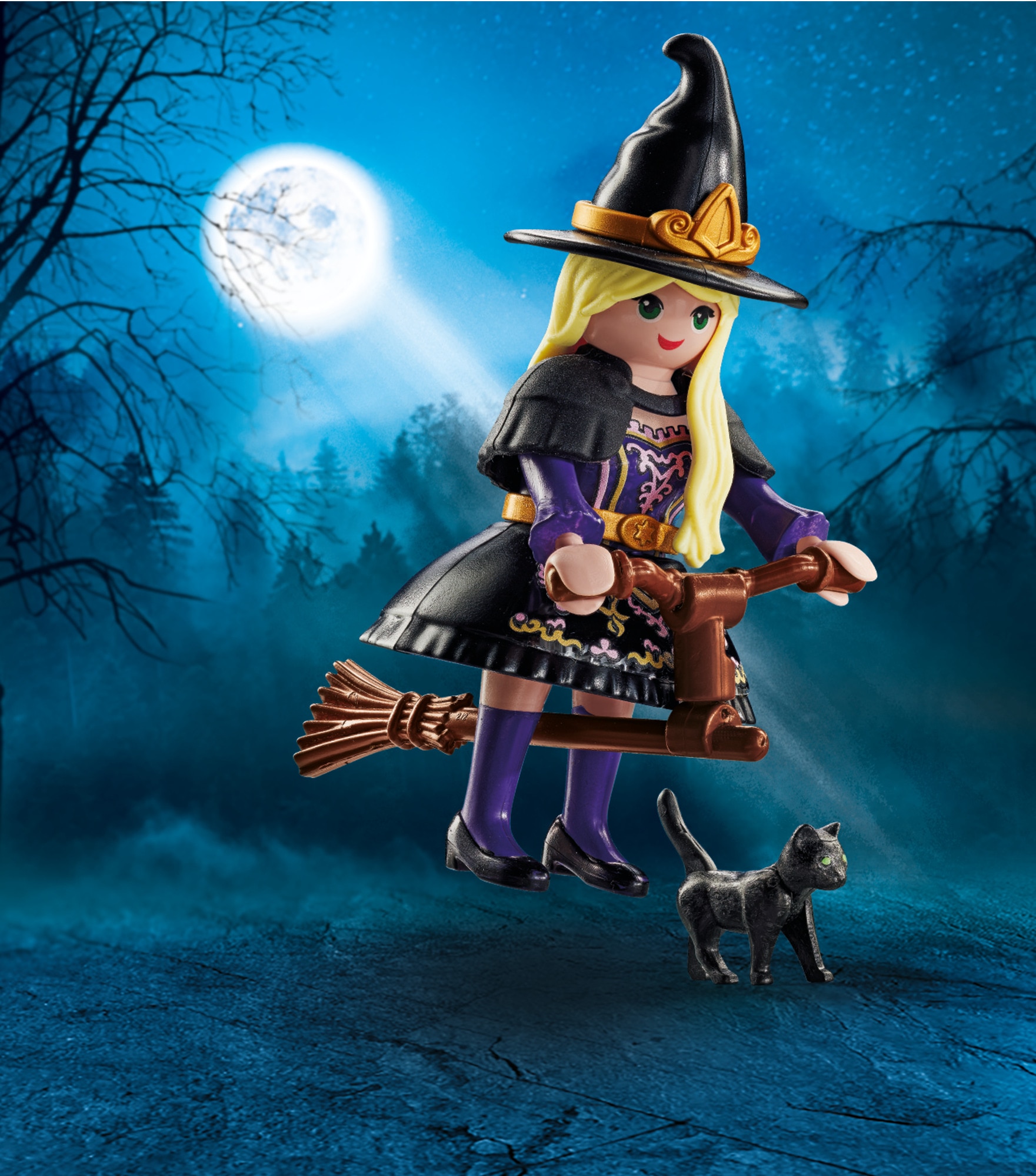 Bruxa com gato Playmobil 4