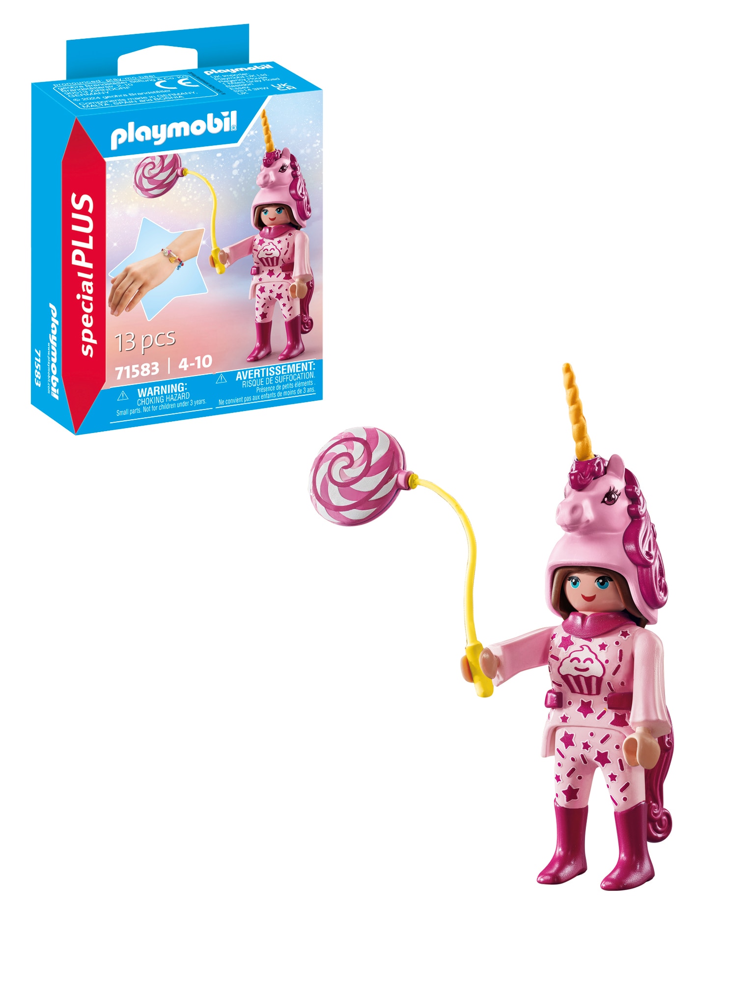 Mulher com fantasia de unicórnio Playmobil 3