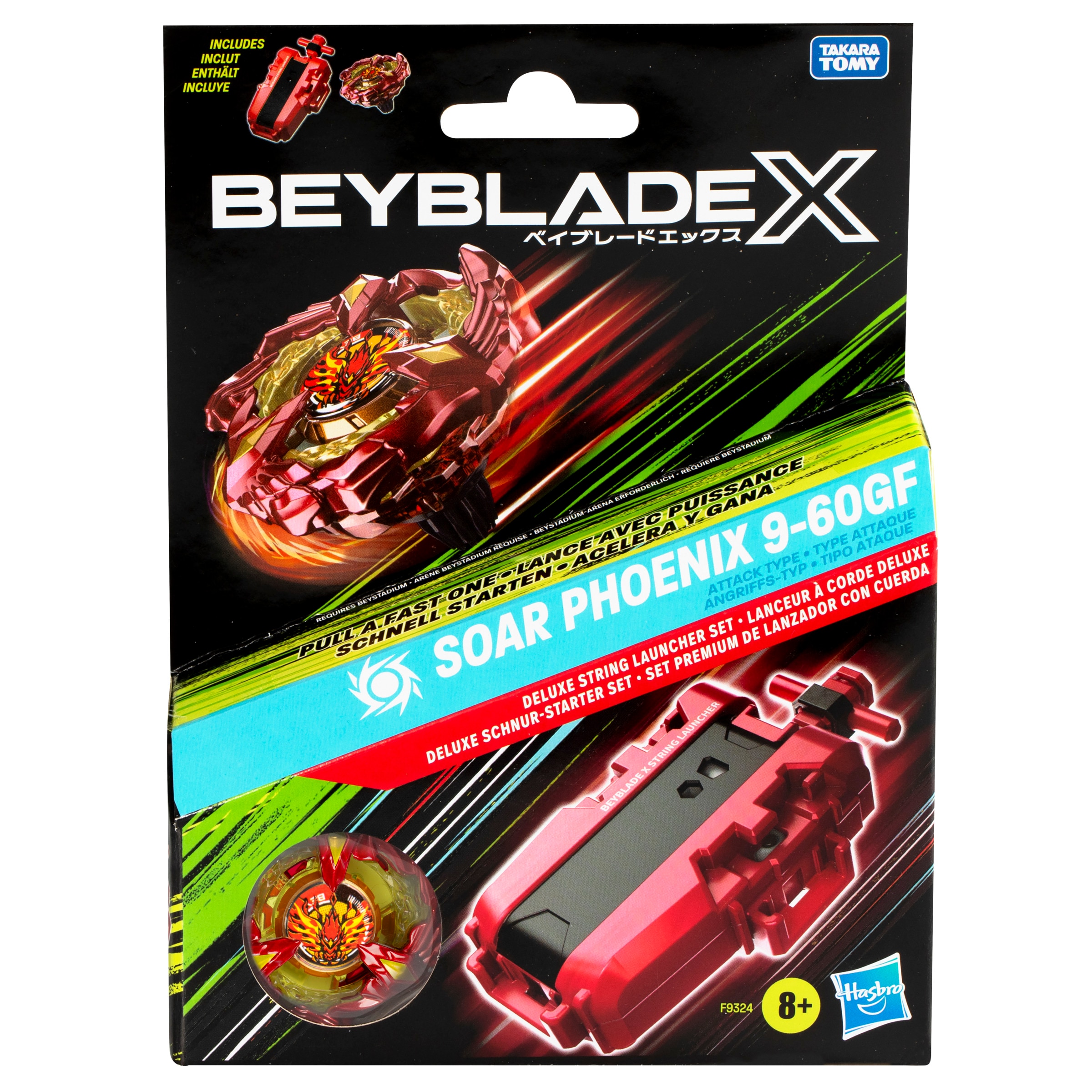 Set premium Lanzador y Soar Phoenix Beyblade 3