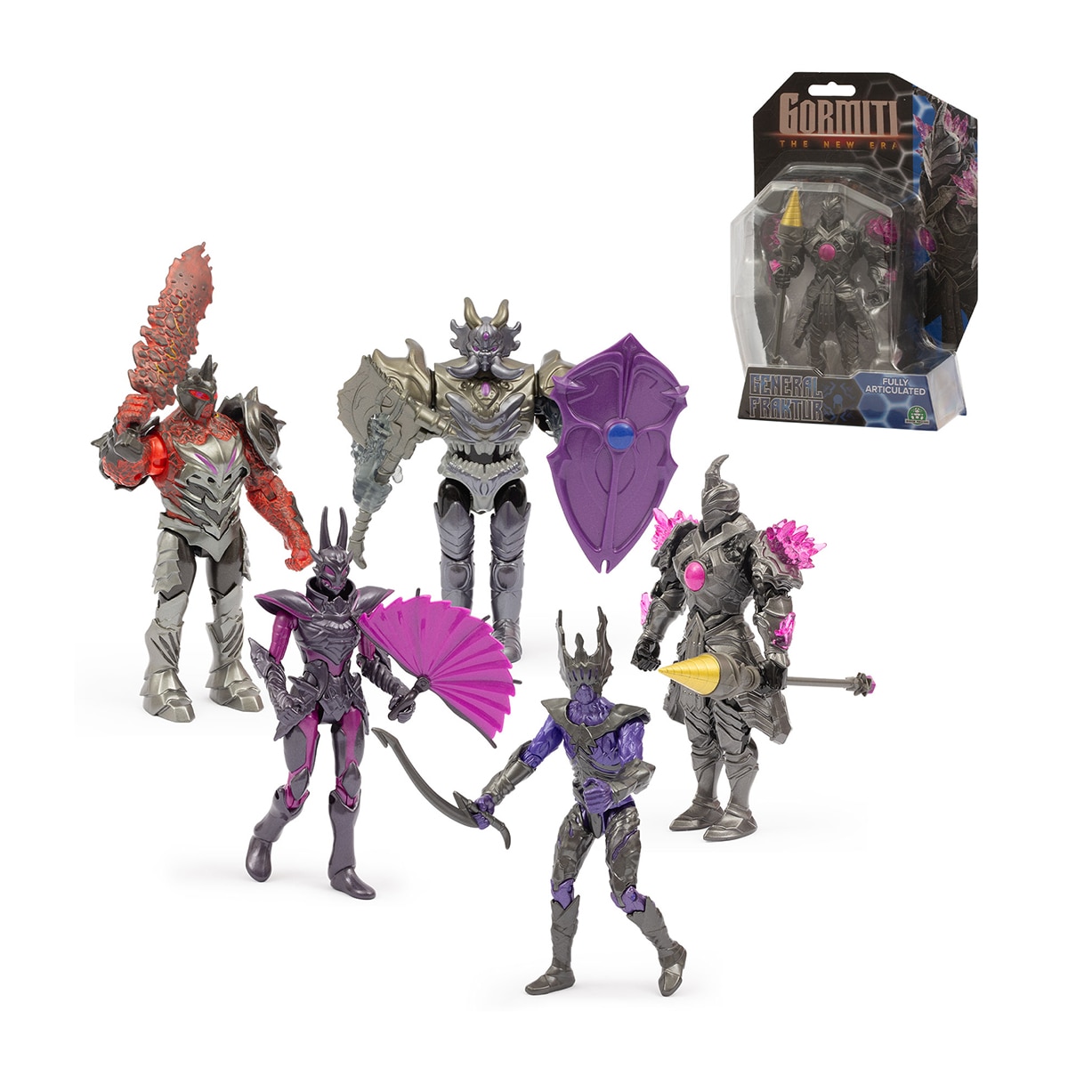 Figura 15cm Villanos con armas Gormiti modelos surtidos 2