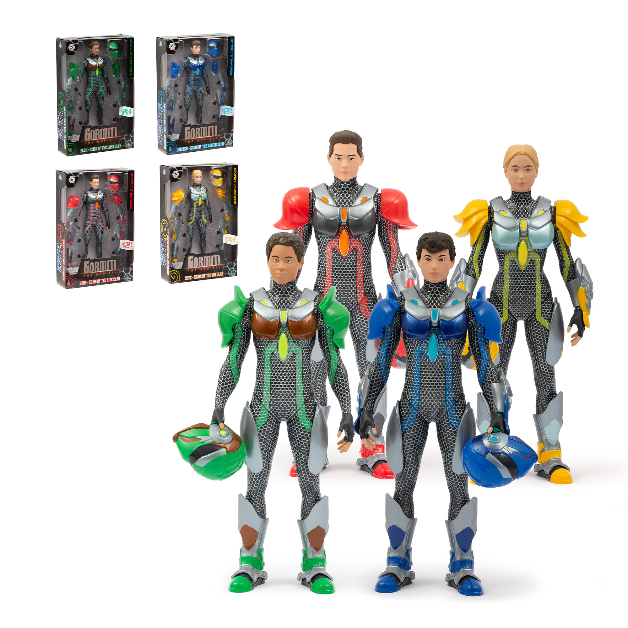 Figura 27cm Scion con armaduras Gormiti modelos surtidos 3
