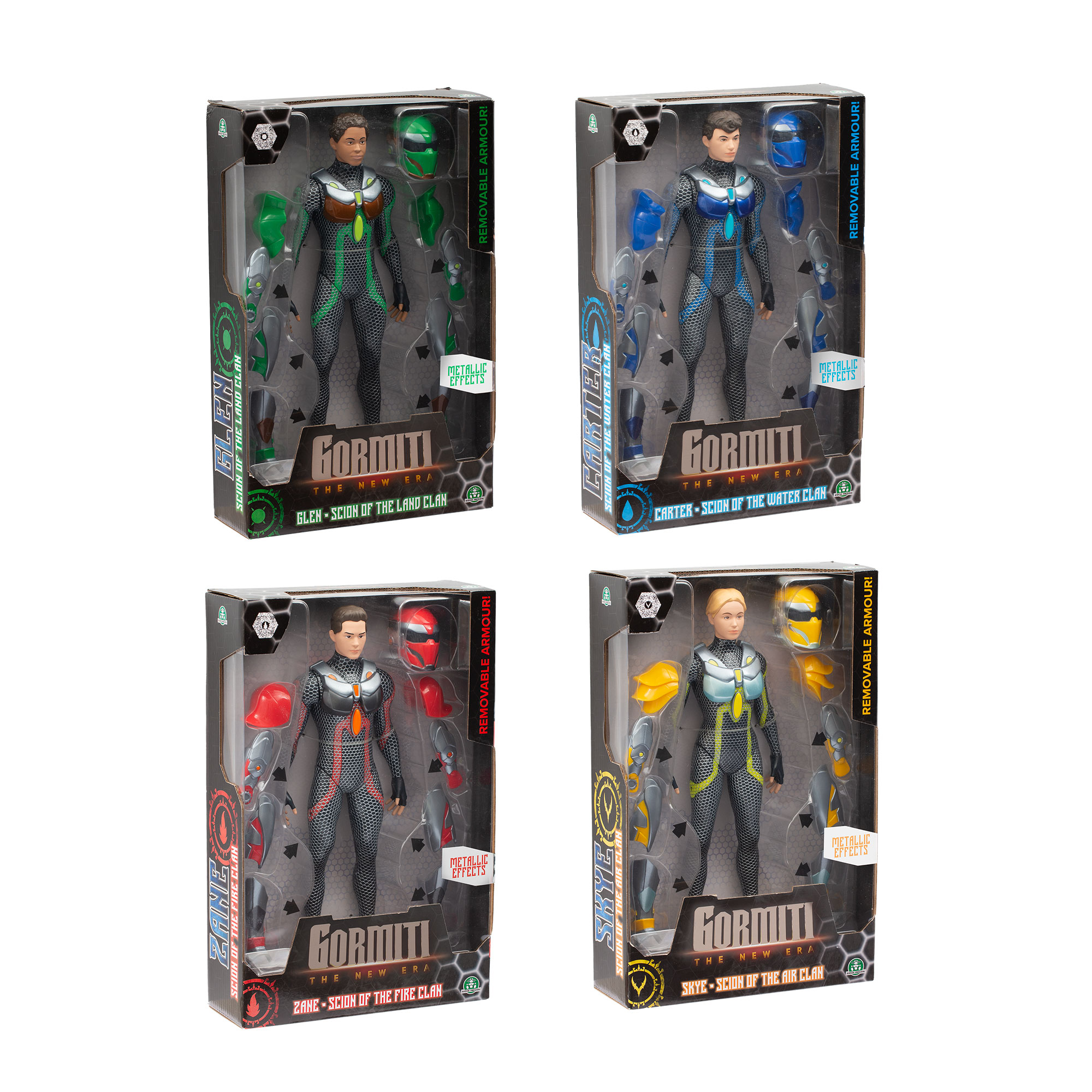 Figura 27cm Scion con armaduras Gormiti modelos surtidos 11