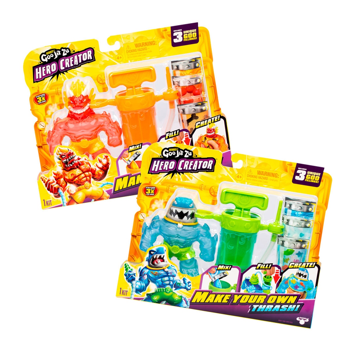 Goo Jit Zu – Figura Hero Creator Goo Jit Zu modelos surtidos.