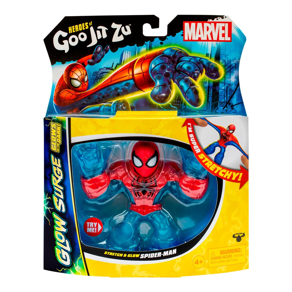 Figura Glow Surge Spiderman Marvel Goo Jit Zu 3