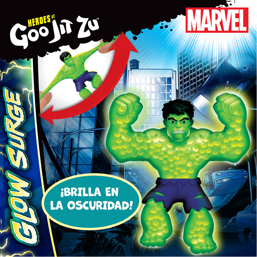 Figura Glow Surge Hulk Marvel Goo Jit Zu 2