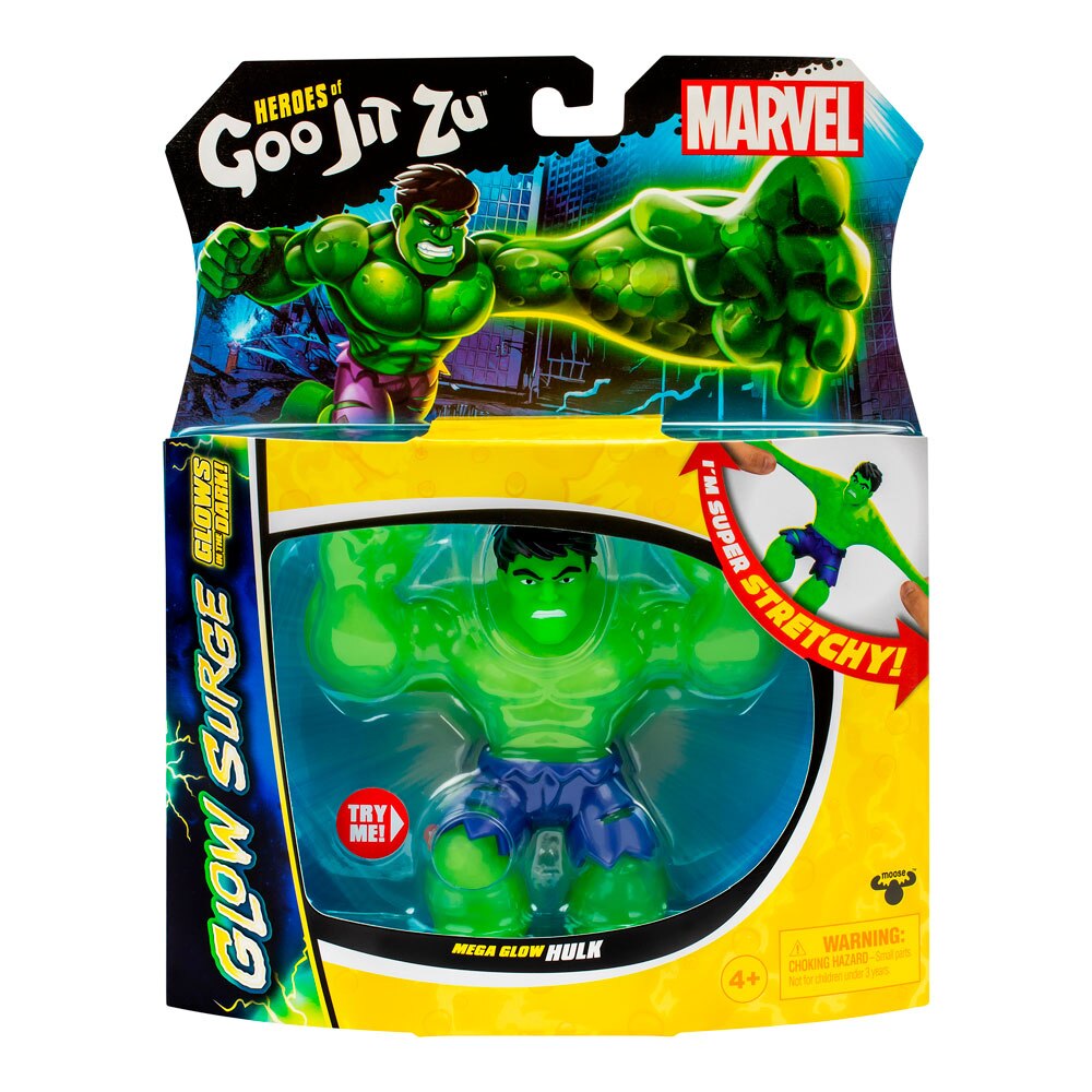 Figura Glow Surge Hulk Marvel Goo Jit Zu 3