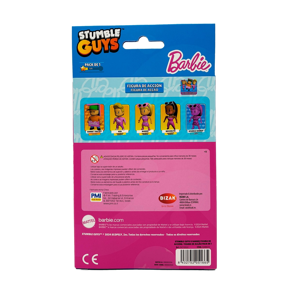 Figura 11 cm Stumble Guys Barbie Bizak modelos surtidos 17