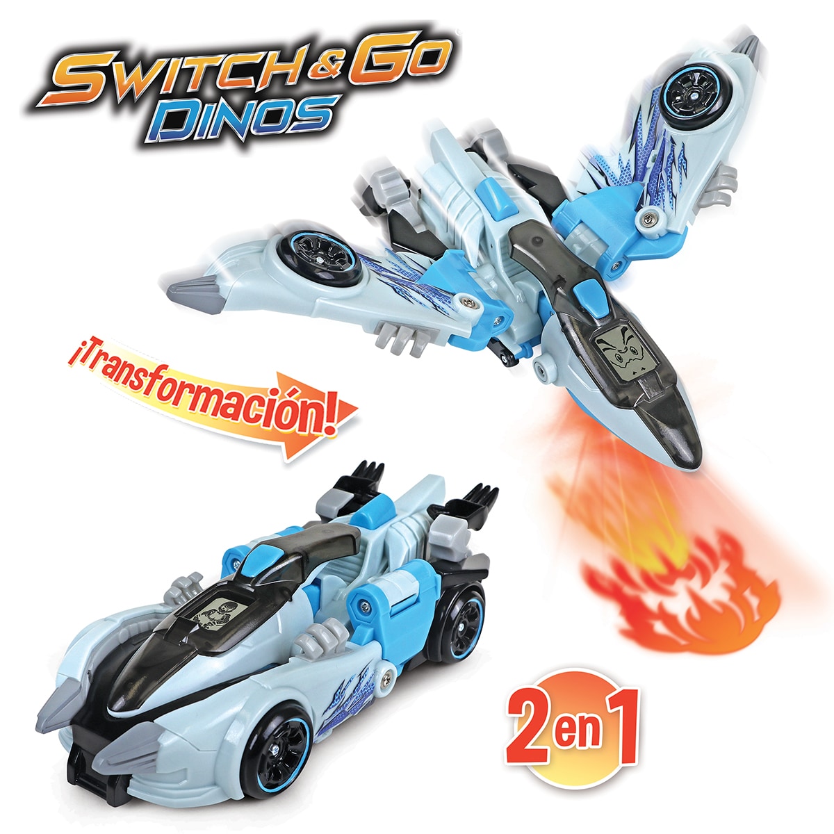 Dinosaurio transformable Veloz el Pterodáctilo Switch & Go Vtech 4