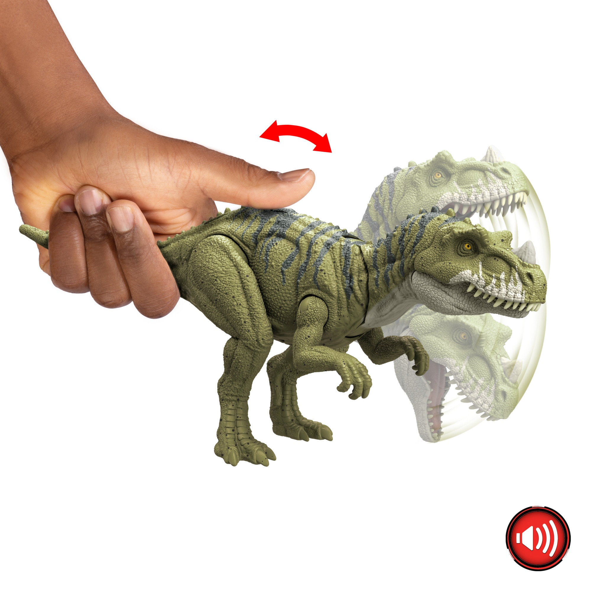 Dinosaurio Ceratosaurus verde rayado Jurassic World: Teoría del Dinocaos Netflix Mattel 3