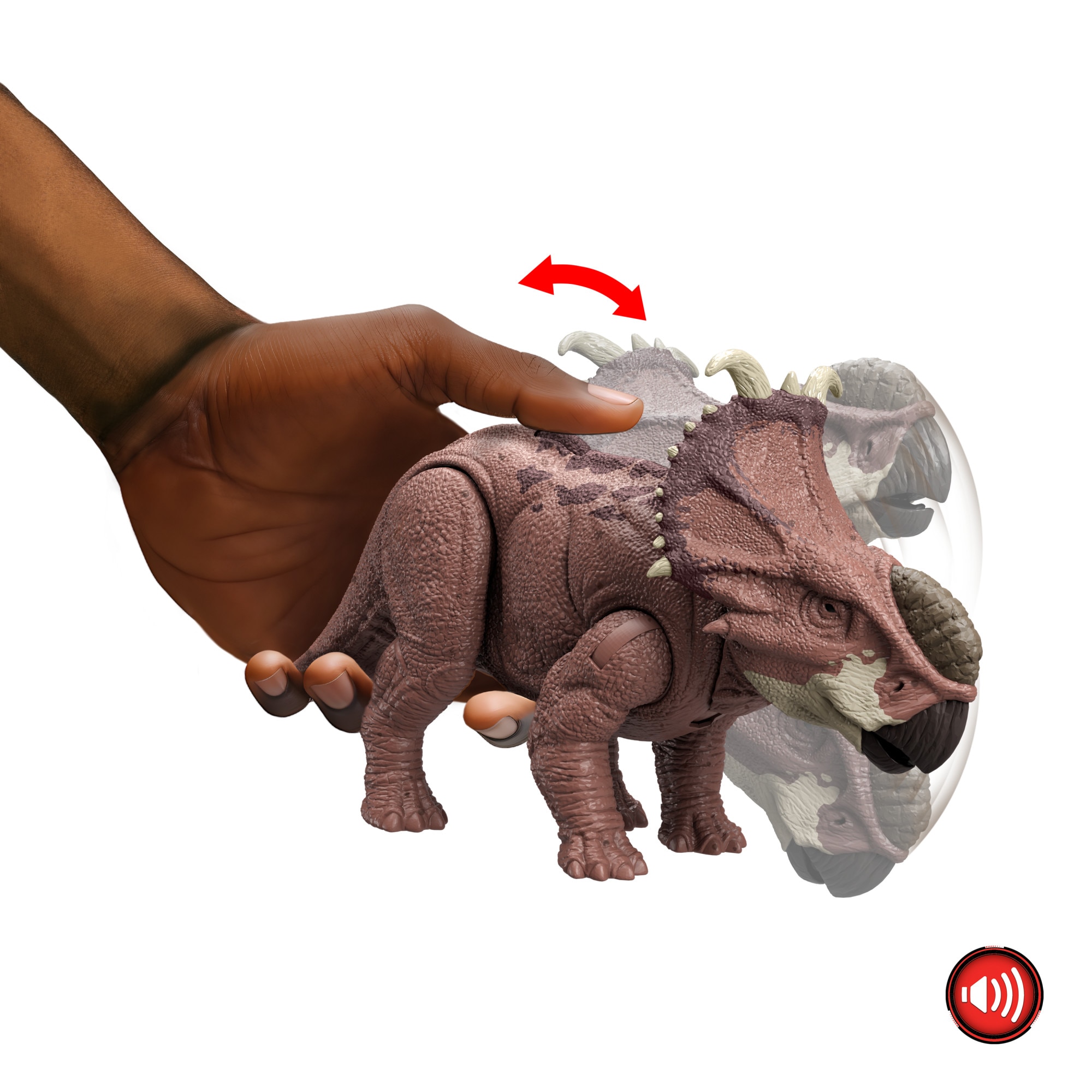 Dinosaurio Pachyrhinosaurus Rugido Salvaje Jurassic World: Teoría del Dinocaos Netflix Mattel 2
