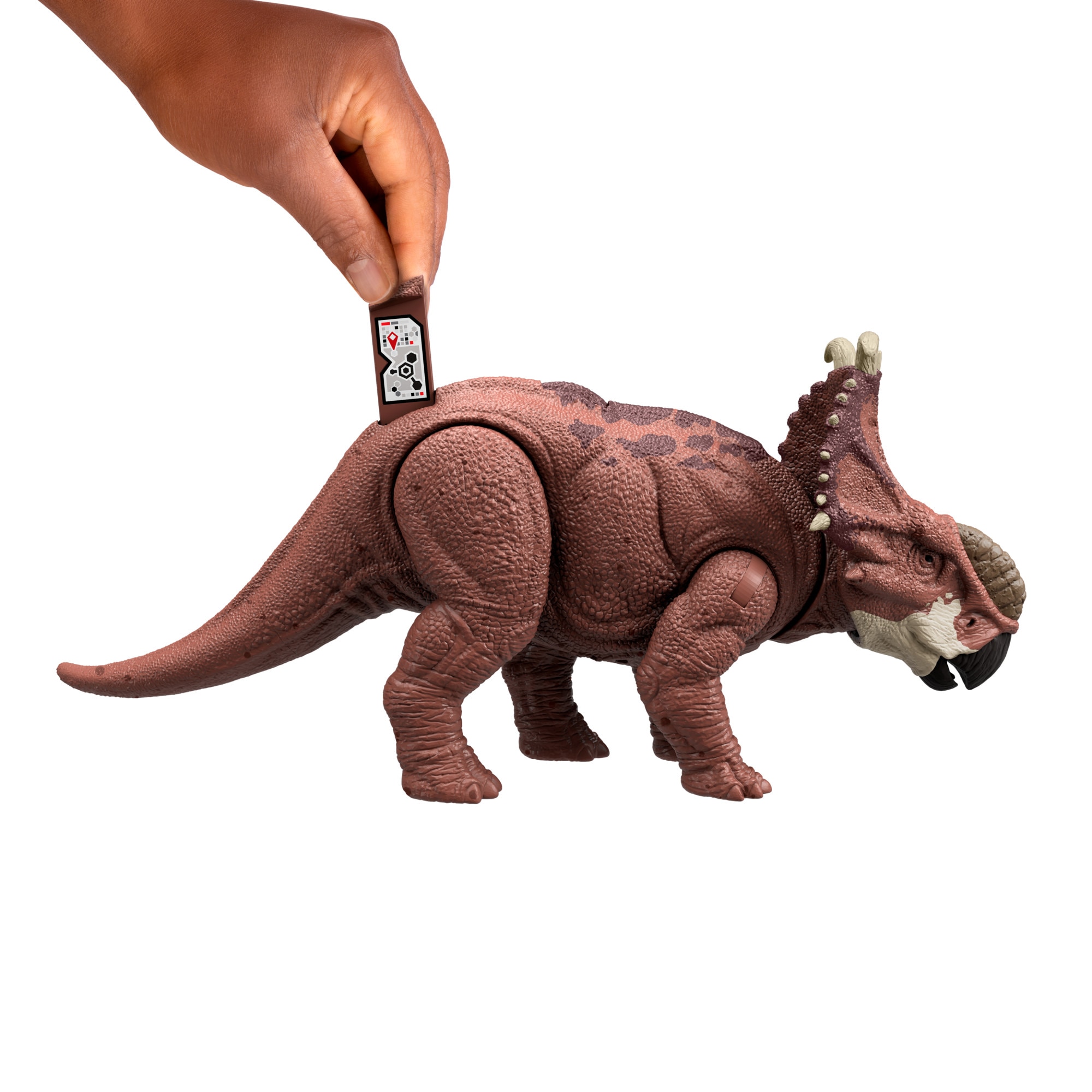 Dinosaurio Pachyrhinosaurus Rugido Salvaje Jurassic World: Teoría del Dinocaos Netflix Mattel 4