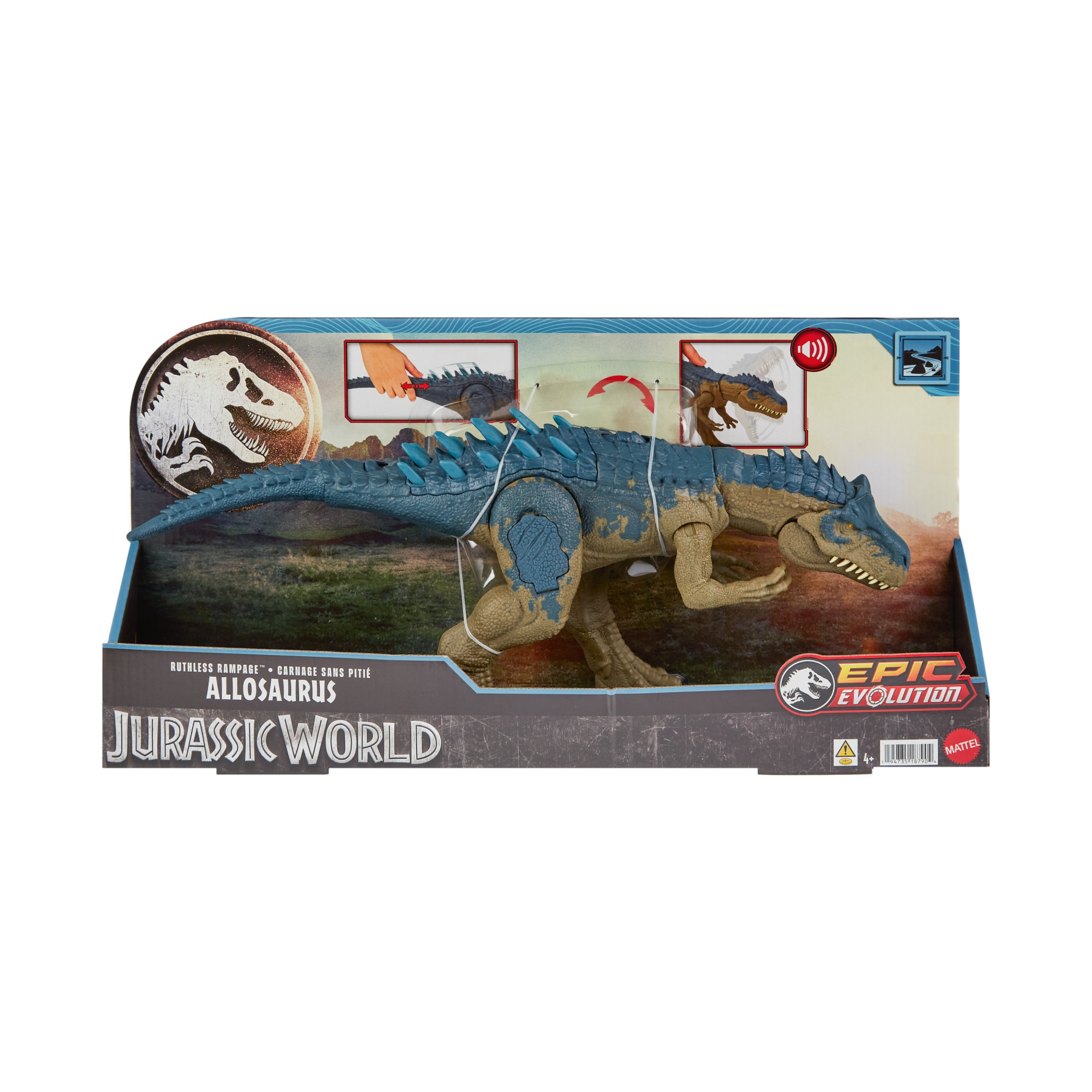 Dinosaurio Allosaurus Jurassic World Mattel 7