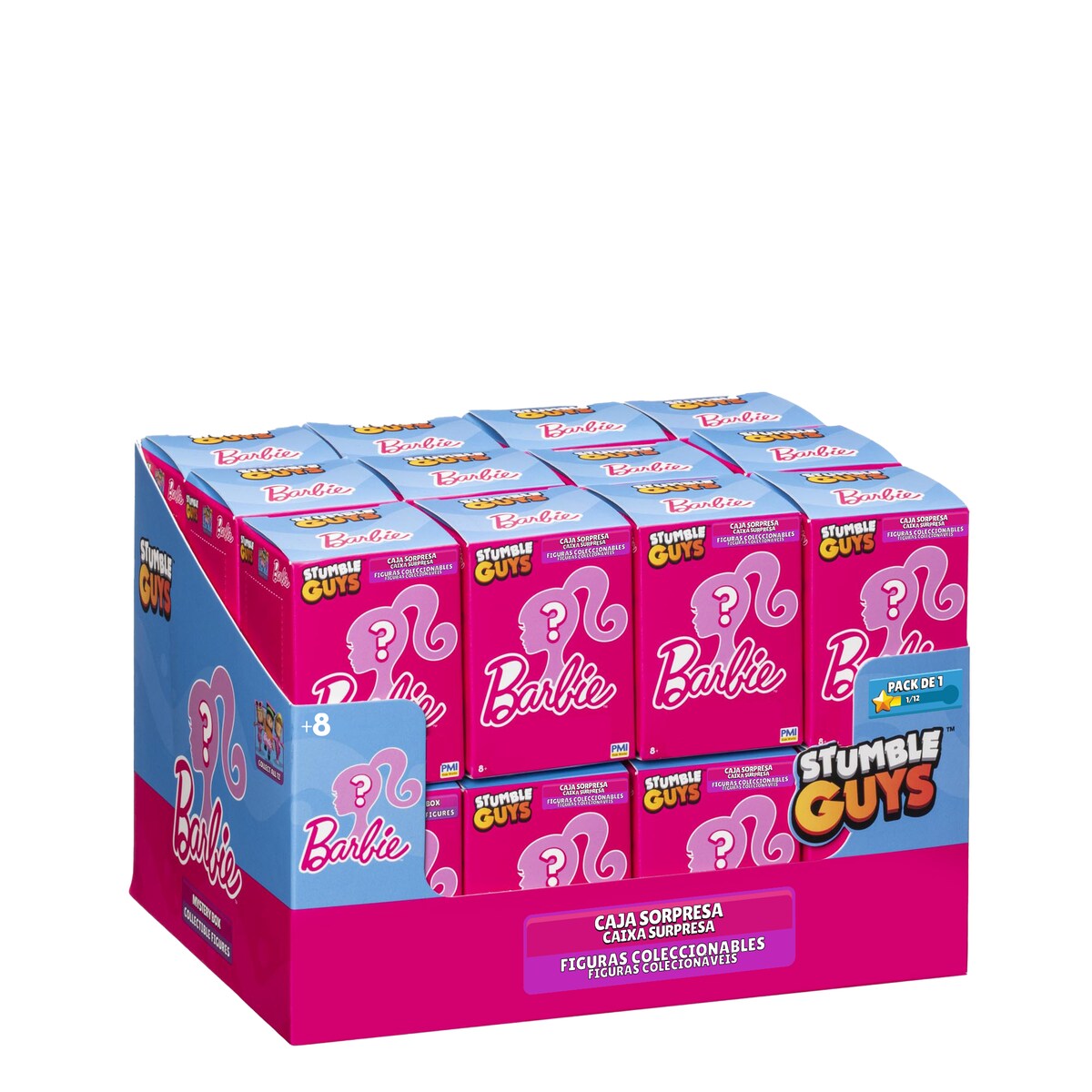 Figura sorpresa de Stumble Guys Barbie en caja 5
