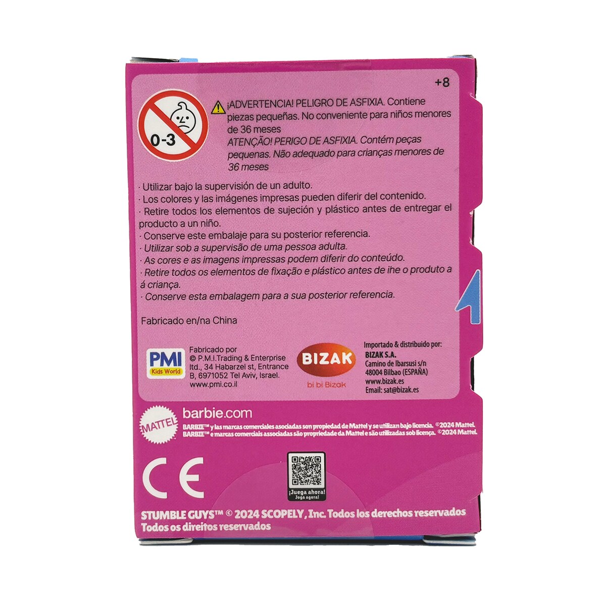 Figura sorpresa de Stumble Guys Barbie en caja 6