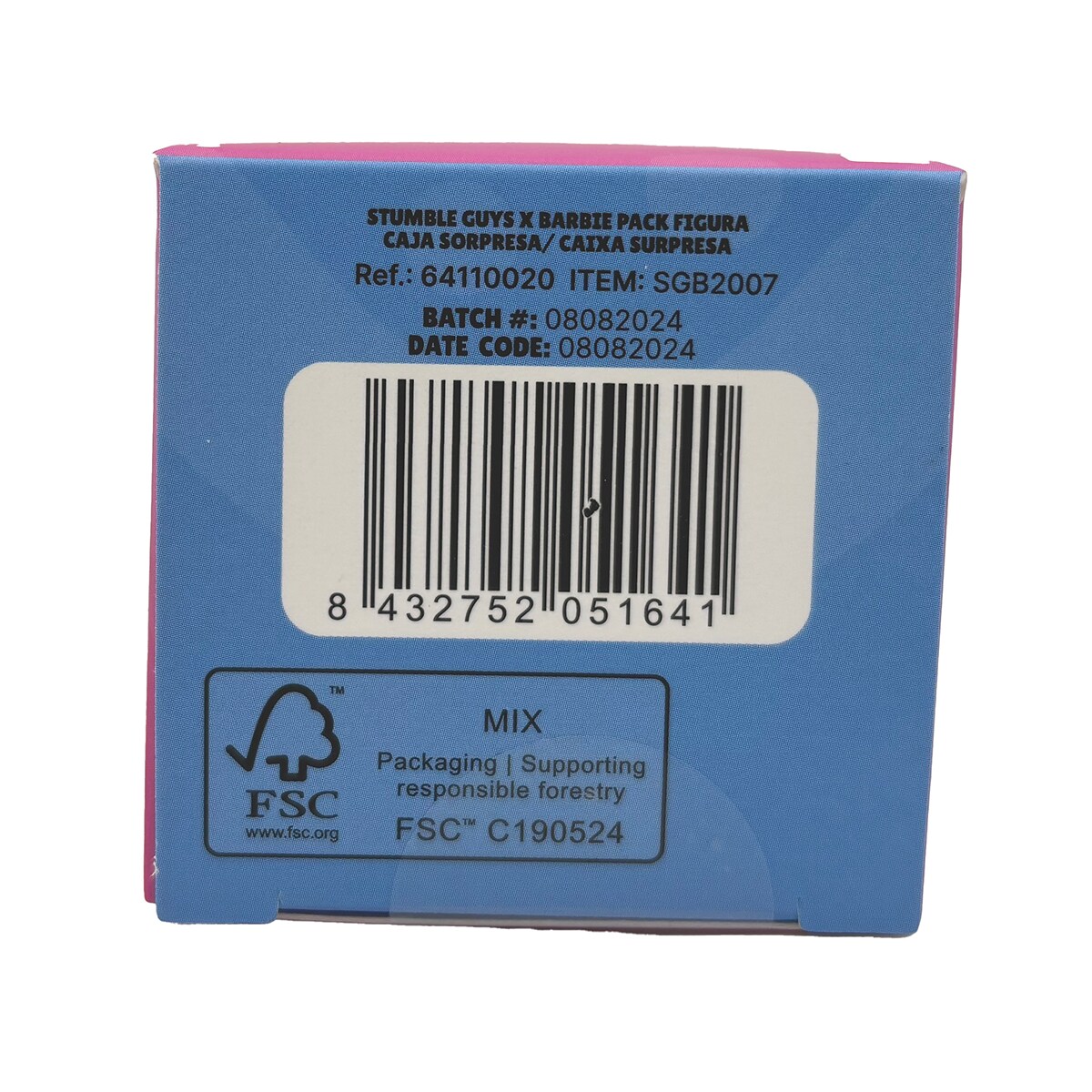 Figura sorpresa de Stumble Guys Barbie en caja 7