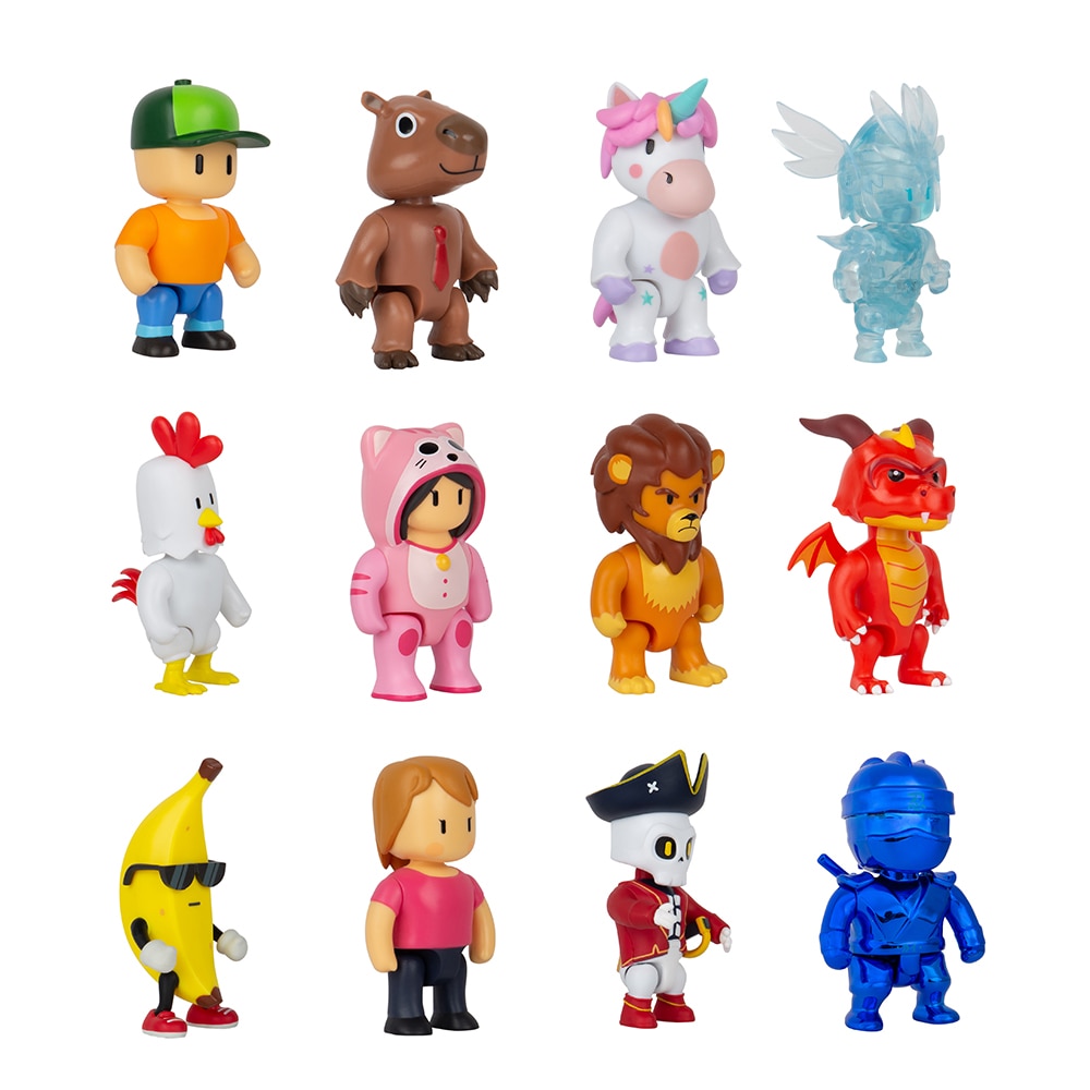Stumble guys pack con gorra y una figura de acción sorpresa de 7,5 cm 3