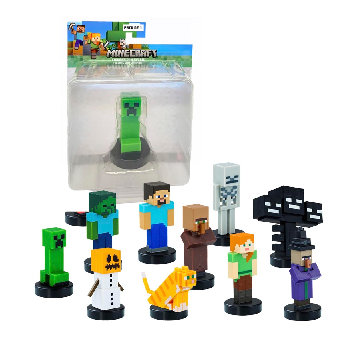 Imagen 0 de Minecraft, pack de una figura de 5 cm surtidos.