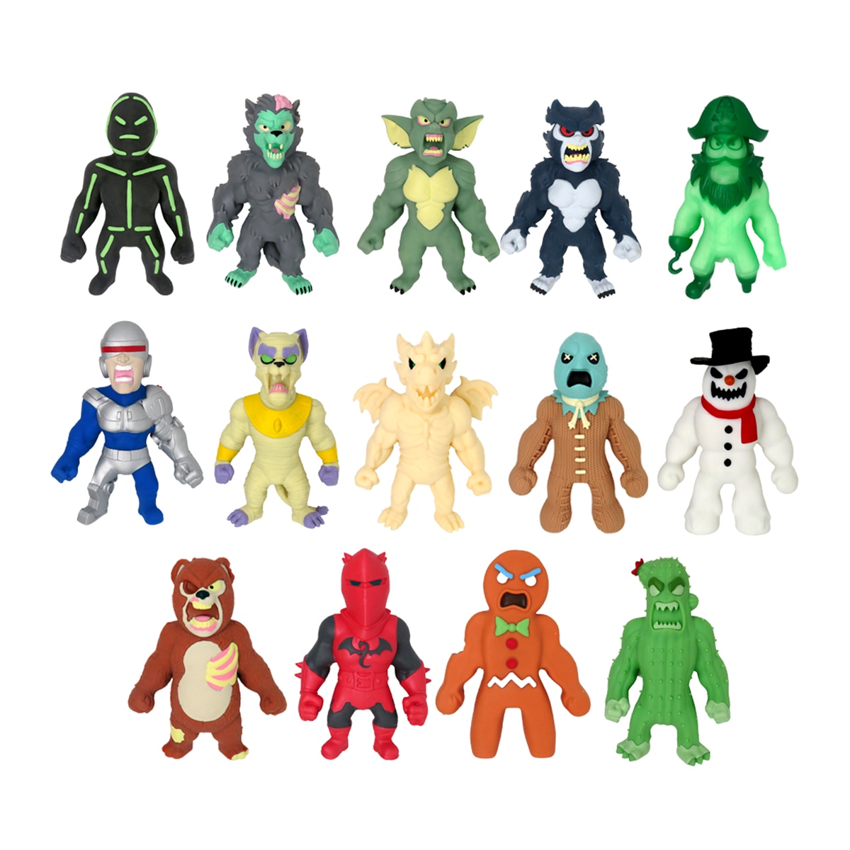 Imagen 0 de Monsterflex clasicos serie 6 surtido, nuevos monstruos para estirar y retorcer