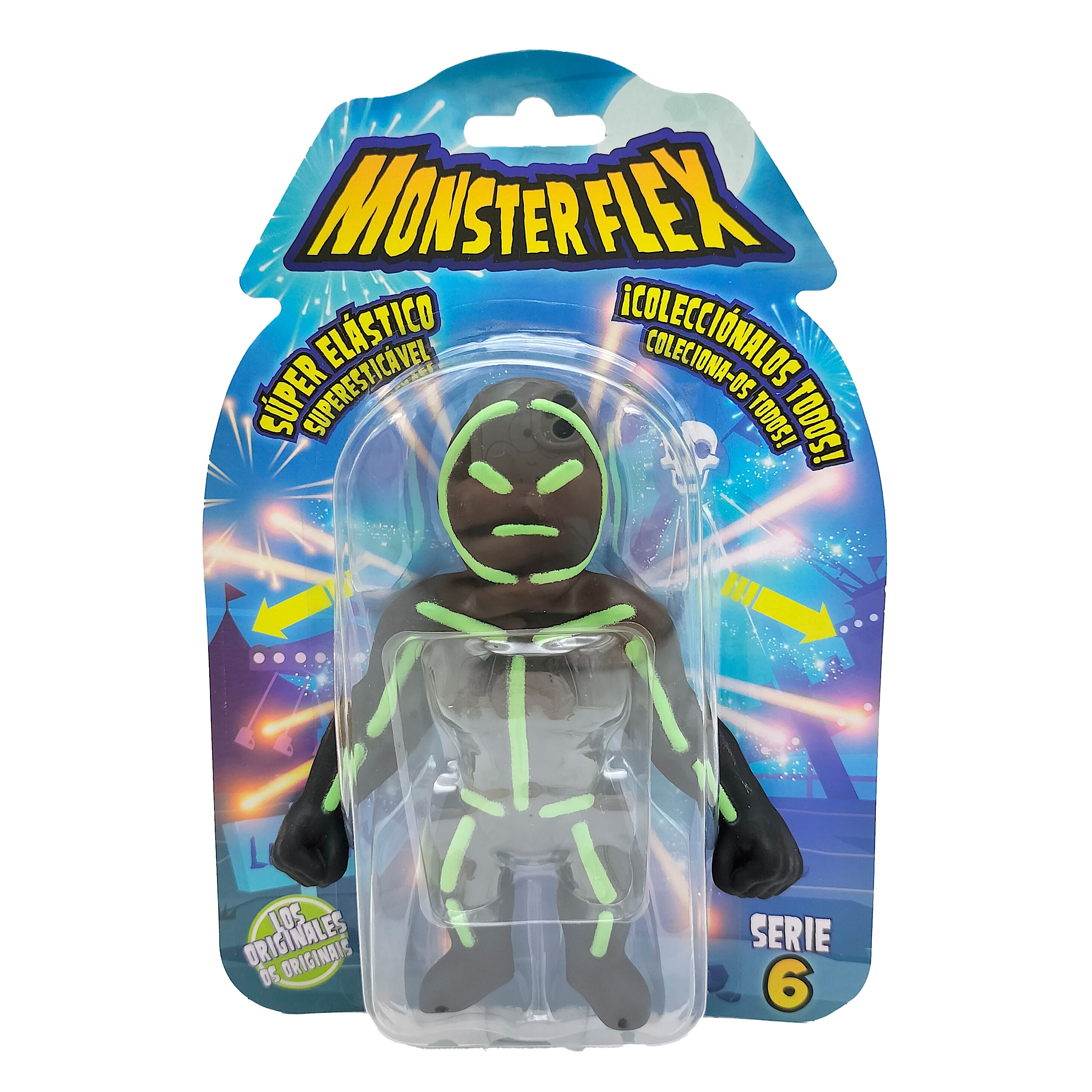 Monsterflex clasicos serie 6 surtido, nuevos monstruos para estirar y retorcer 6