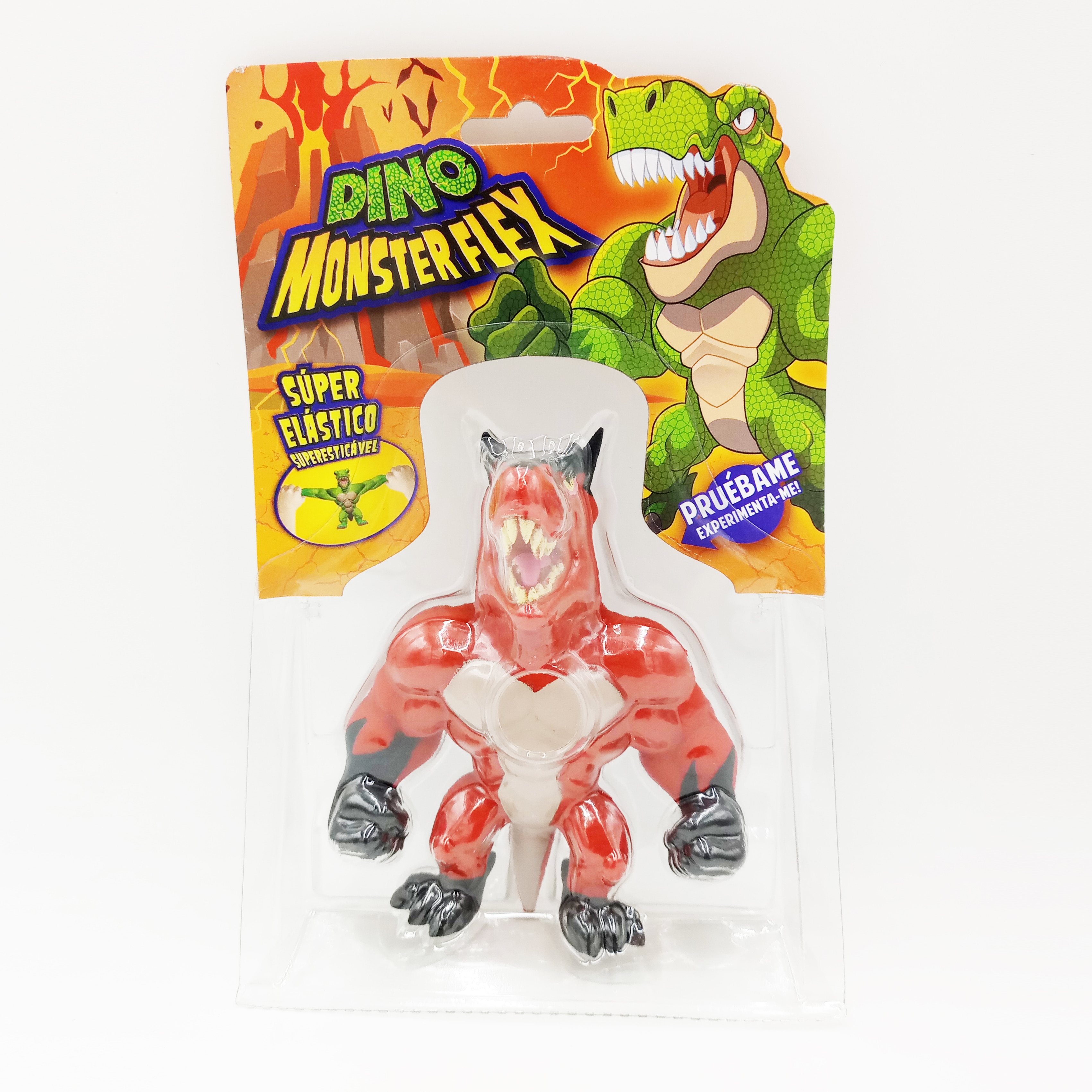 Monsterflex Dino, muñeco strech de dinosaurios para estirar y retorcer, 14 modelos par coleccionar. 12