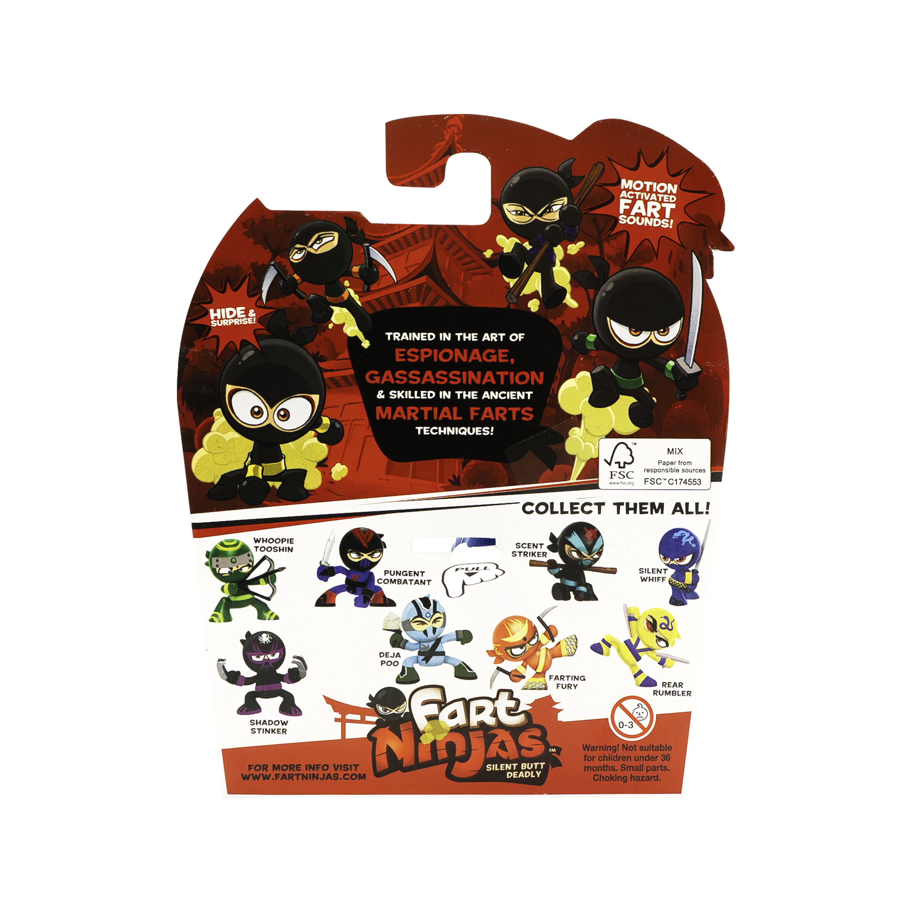 Figura fart ninja con sonidos activados por movimiento 18
