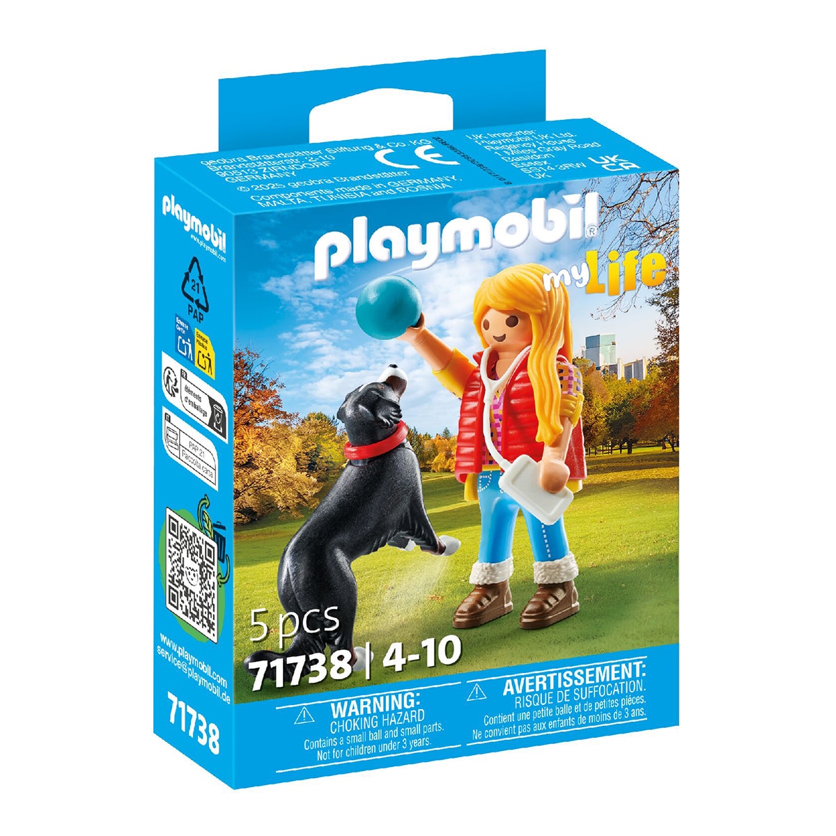 Imagen 0 de Mujer con perro de montaña Playmobil