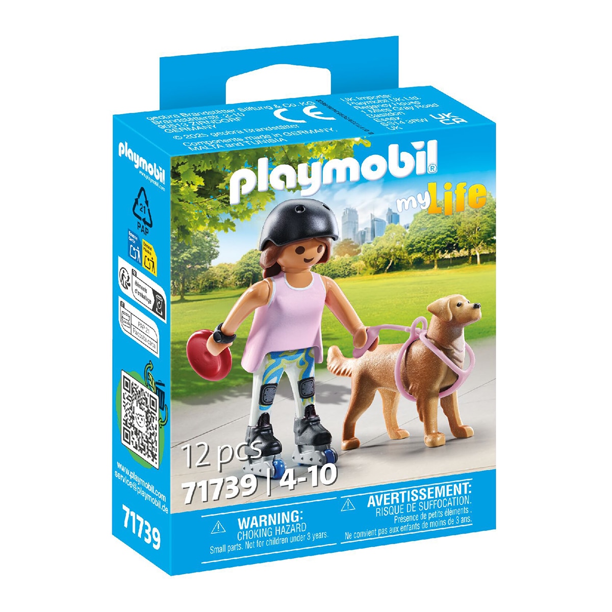 Imagen 0 de Patinadora con Retriever Playmobil