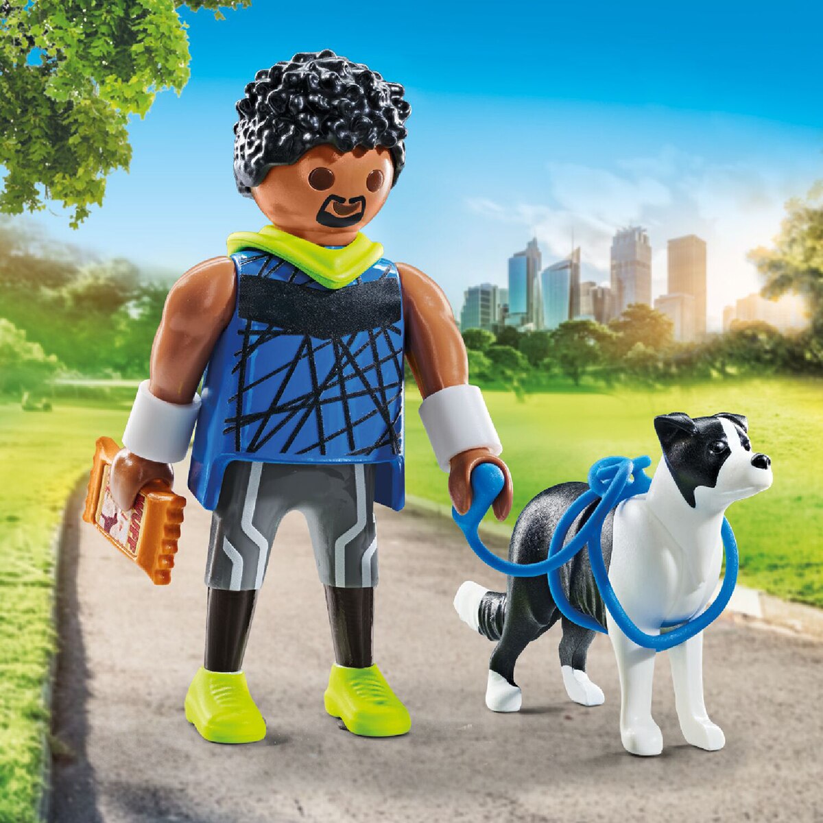 Corredor con Border Collie Playmobil 3