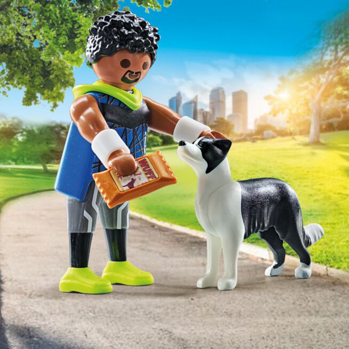 Corredor con Border Collie Playmobil 4