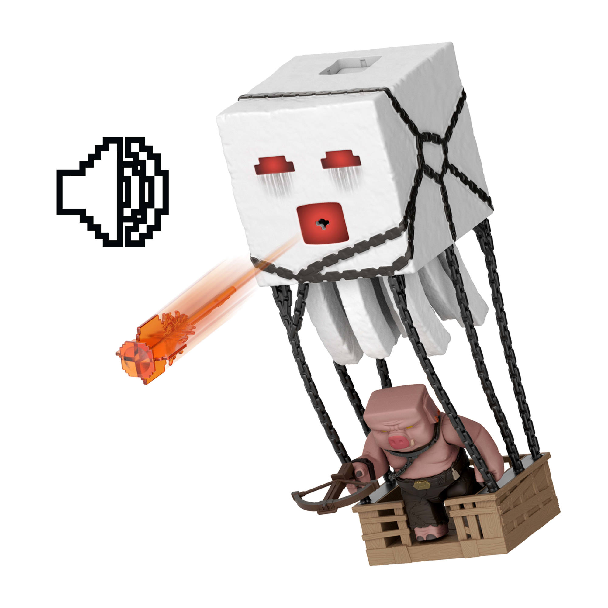 Minecraft Movie Ghast de Ataque com Projéteis 4
