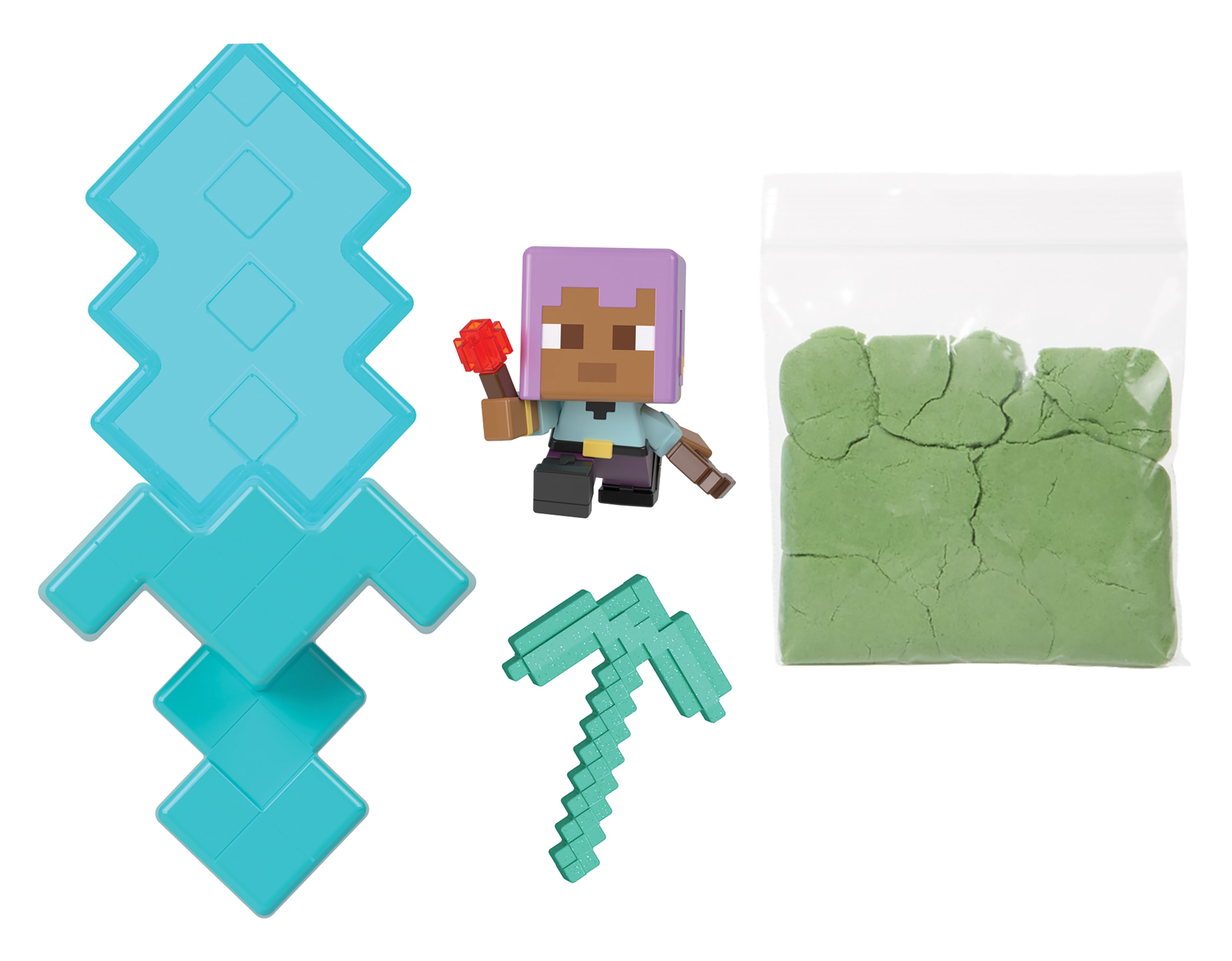 Mini Figura Mode Mining Colección Minecraft 5