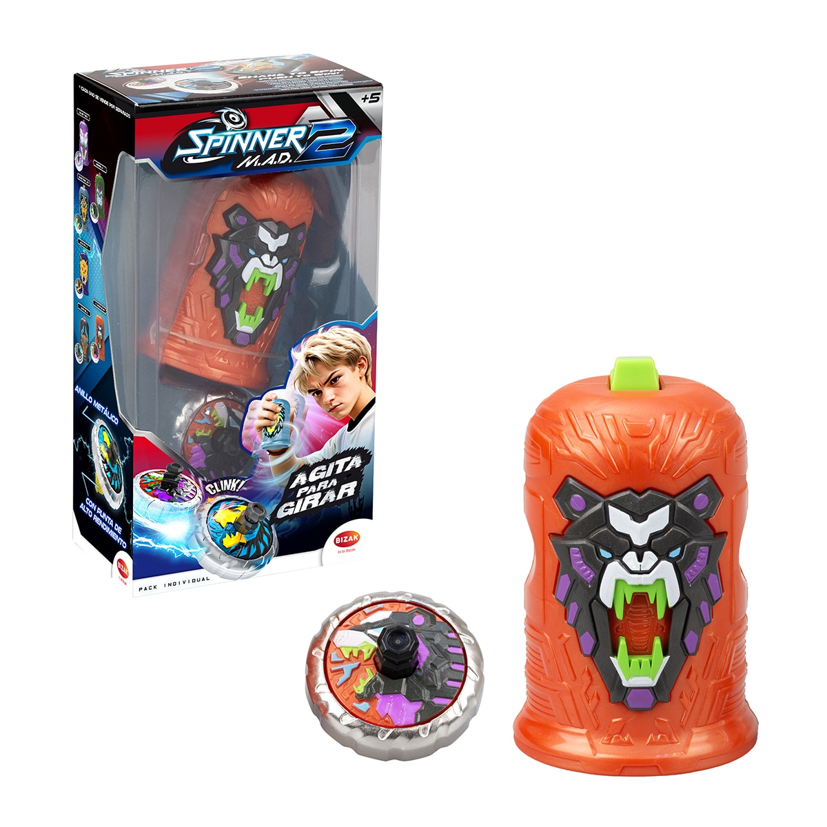 Imagen 0 de Peonza 2 Shake Spinner Mad modelos surtidos