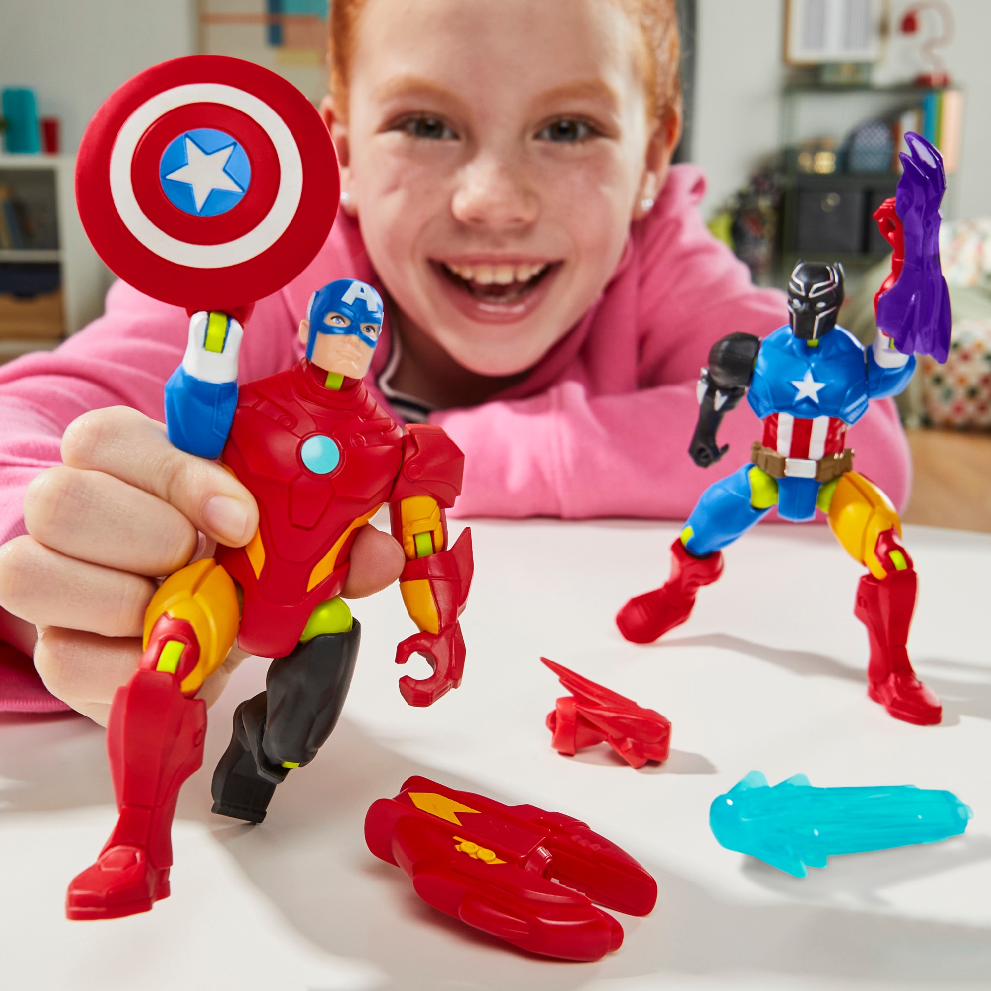 Figura de acción Mixmashers Marvel Hasbro modelos surtidos 7
