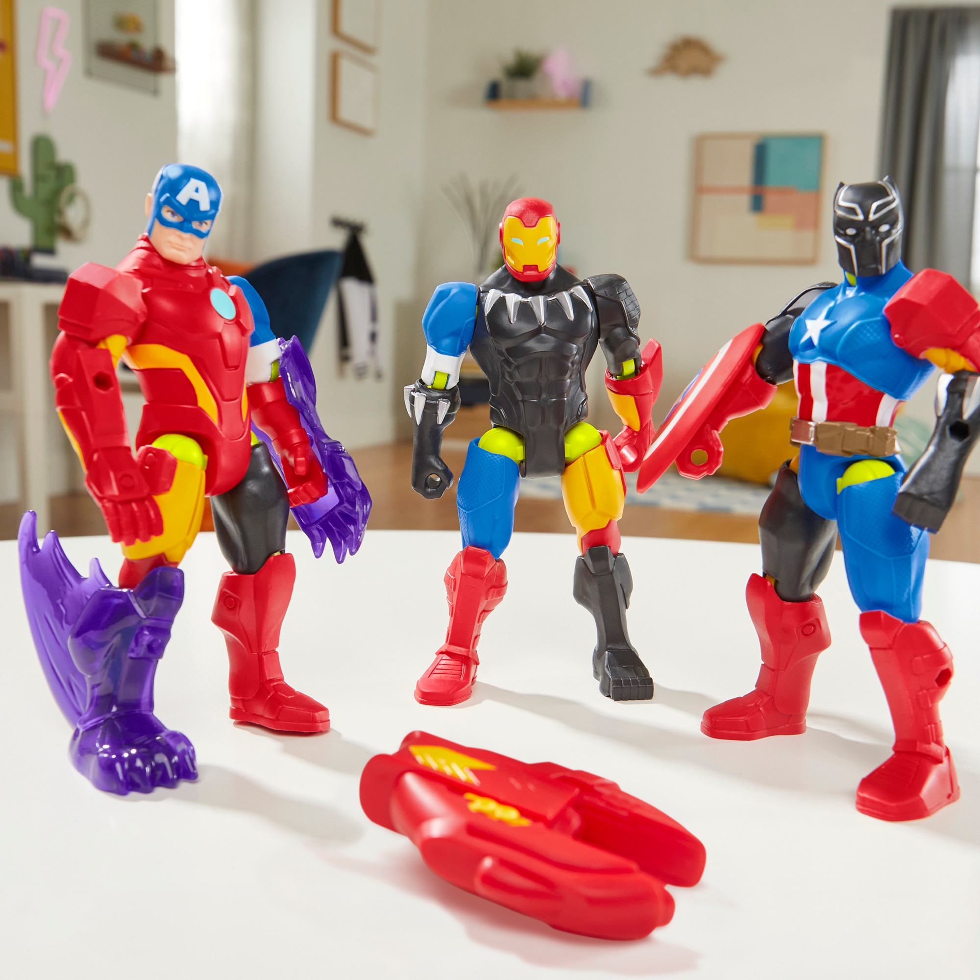 Figura de acción Mixmashers Marvel Hasbro modelos surtidos 8