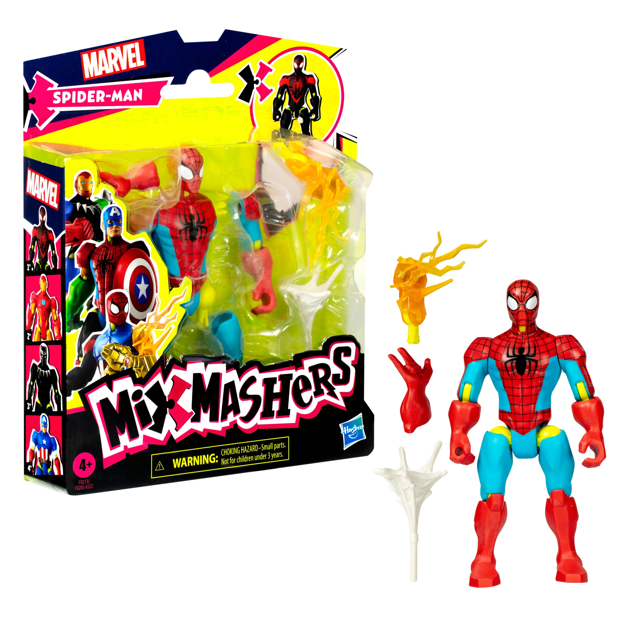 Figura de acción Mixmashers Spider-Man Marvel Hasbro modelos surtidos 3