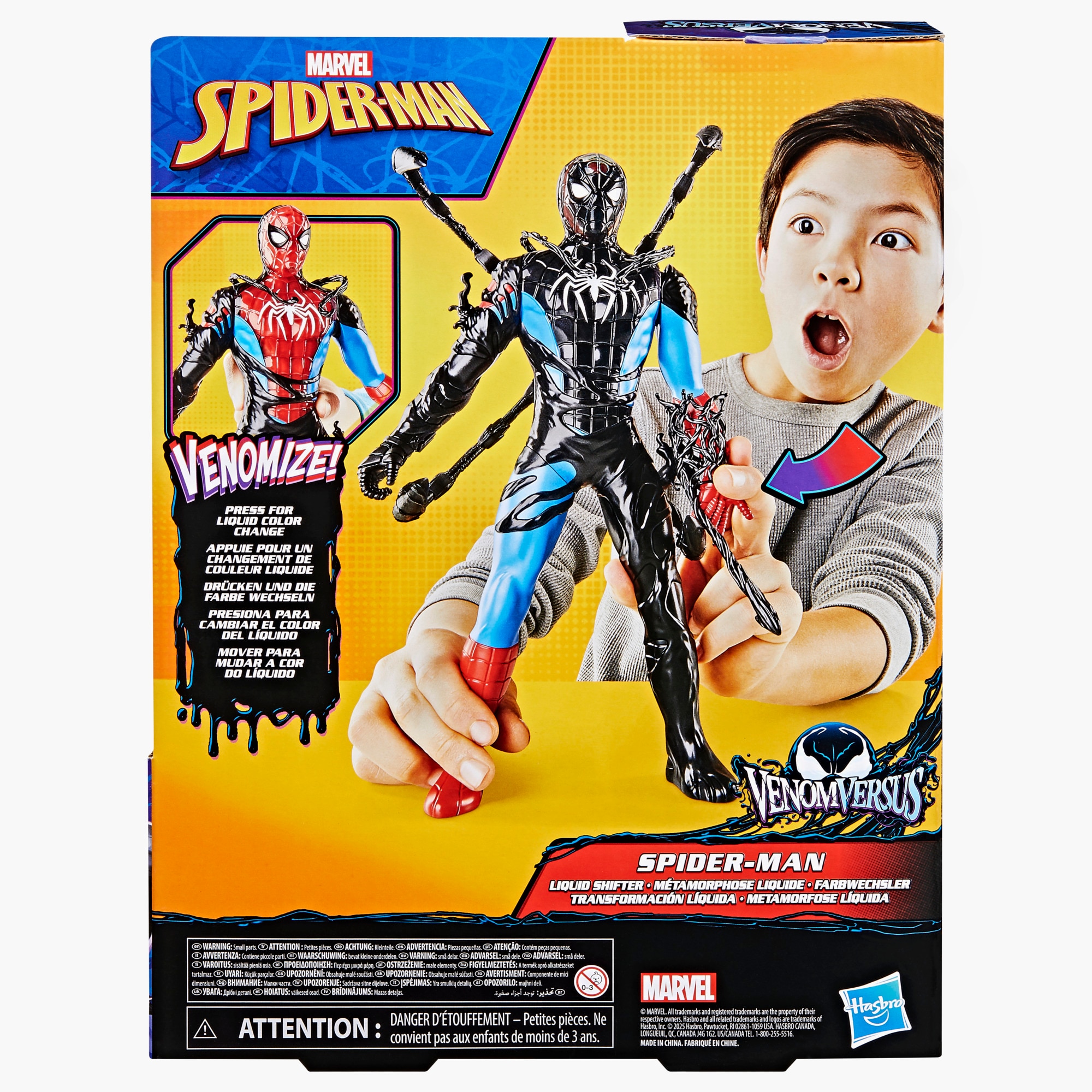 Figura Transformación líquida Spider-Man VenomVersus Marvel Hasbro 13