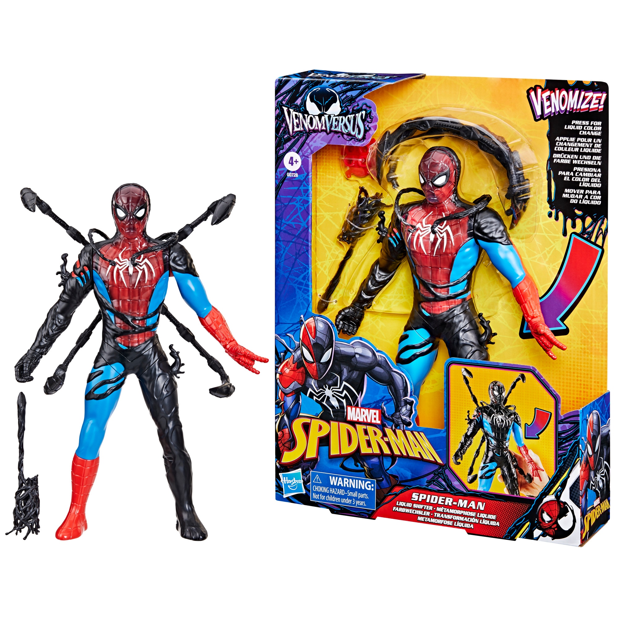 Figura Transformación líquida Spider-Man VenomVersus Marvel Hasbro 14
