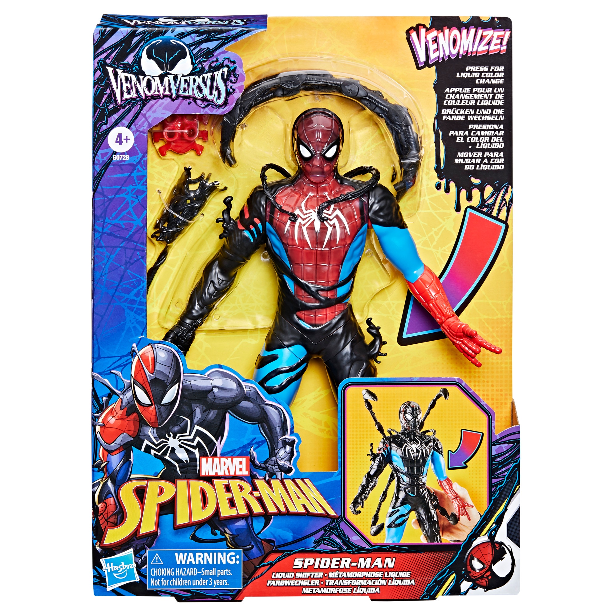 Figura Transformación líquida Spider-Man VenomVersus Marvel Hasbro 18