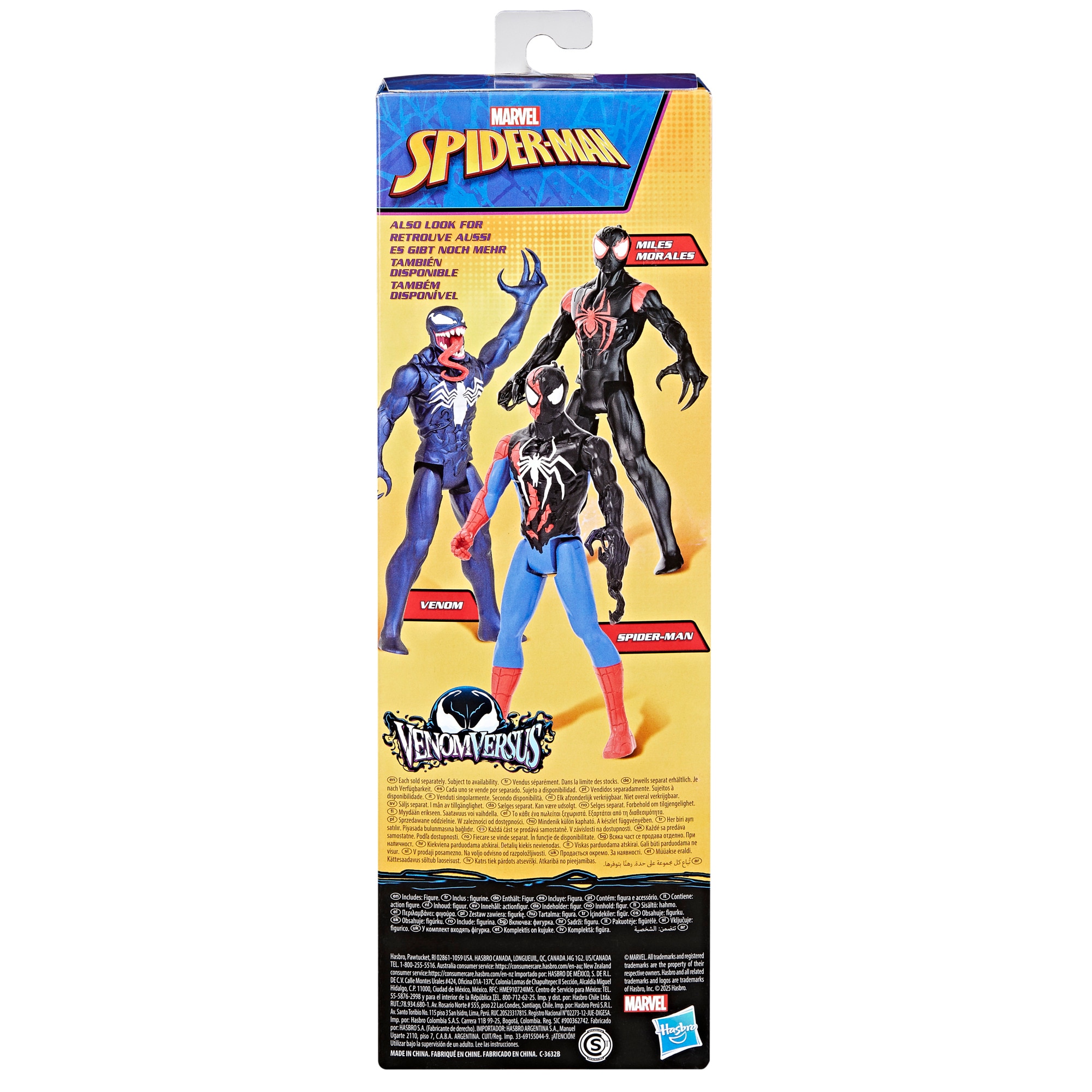 Figura de acción Titan Hero Serie Spider-Man VenomVersus Marvel Hasbro modelos surtidos 12