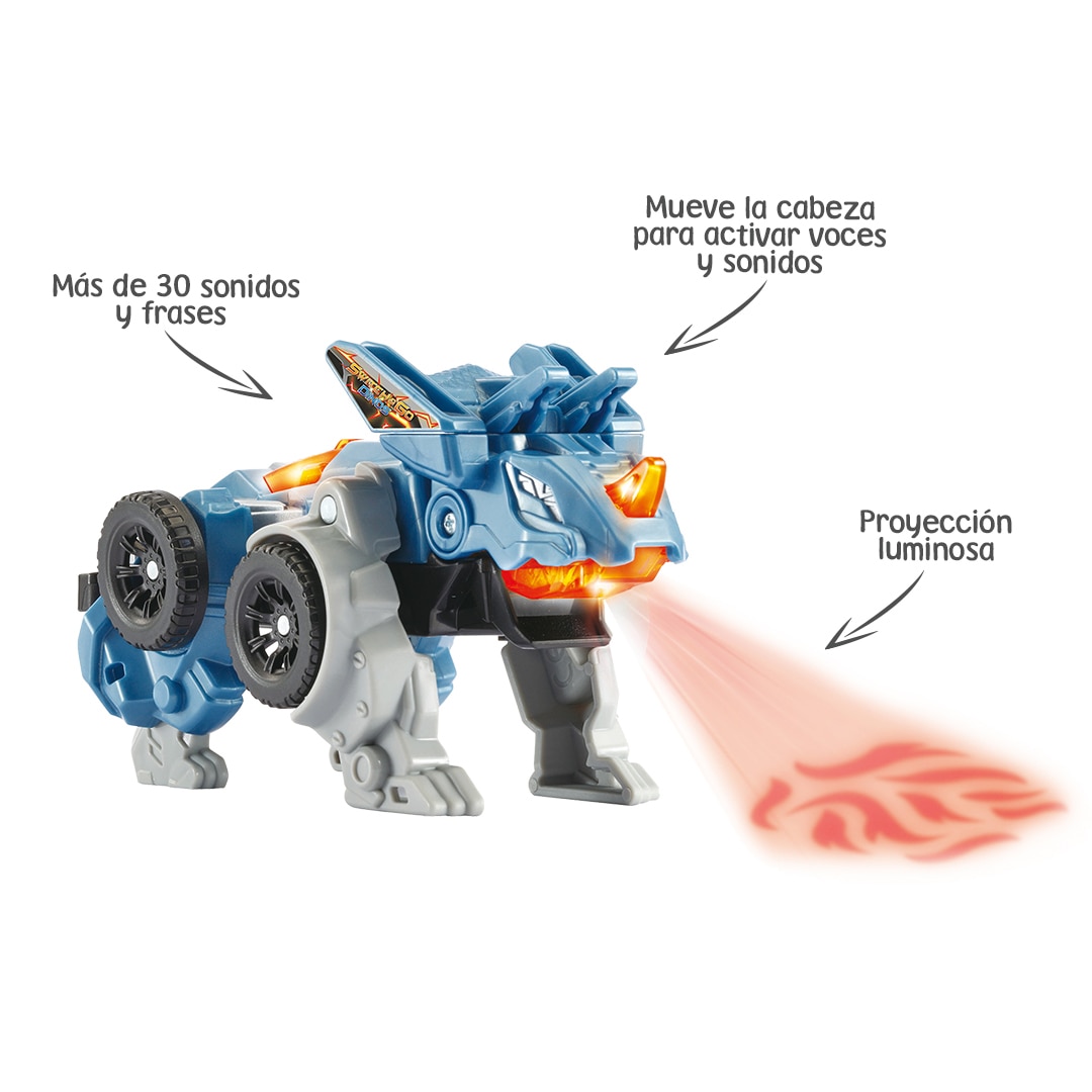 Figura convertible Superdino Switch&Go Vtech modelos surtidos 6